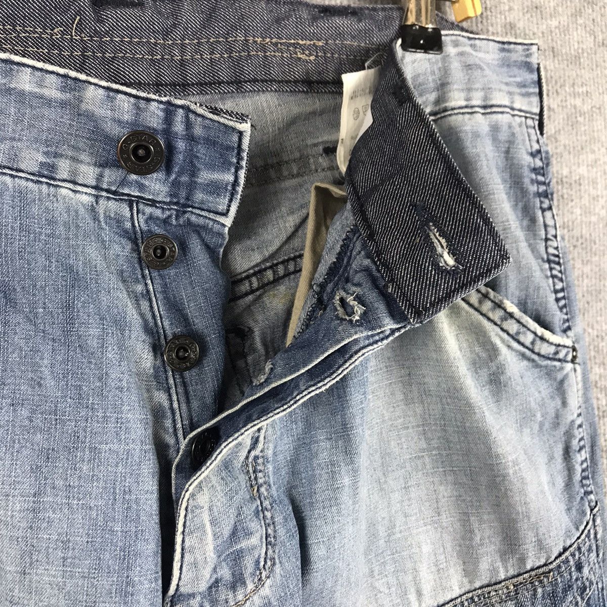 G-Star × Japanese Brand G Star Raw Denim patchwork denim Pant Size US 33 - 13 Thumbnail