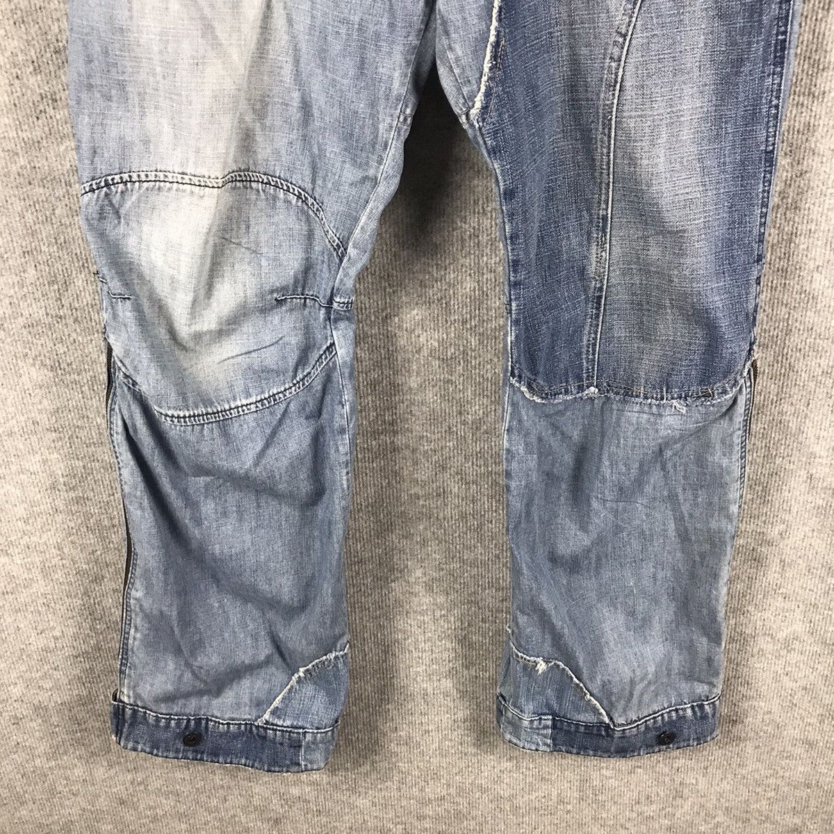 G-Star × Japanese Brand G Star Raw Denim patchwork denim Pant Size US 33 - 3 Thumbnail