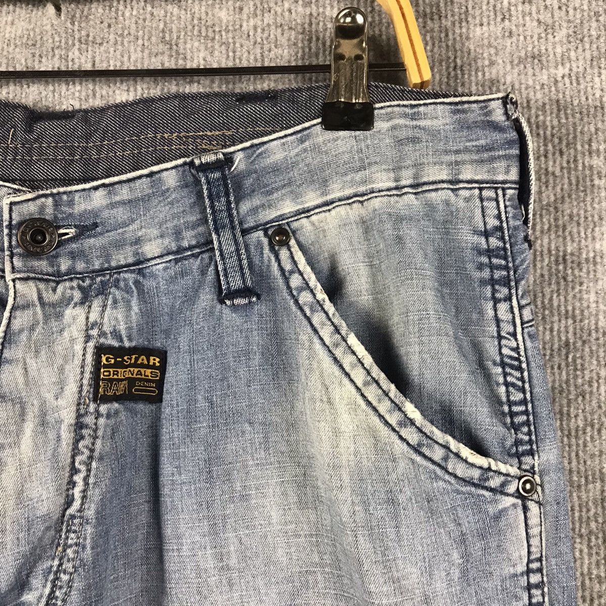 G-Star × Japanese Brand G Star Raw Denim patchwork denim Pant Size US 33 - 6 Thumbnail
