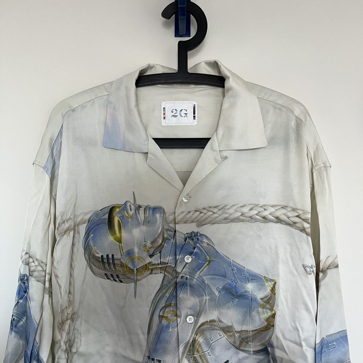 Club Sorayama Hajime Sorayama X 2G Tokyo Silk Satin Shirt | Grailed