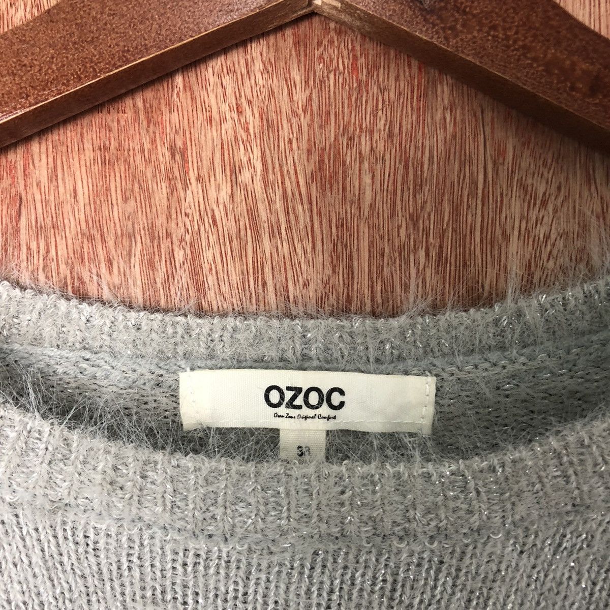 Homespun Knitwear Ozoc Grey Shag Shaggy Fur Mohair Knitwear #6593 Size US M / EU 48-50 / 2 - 7 Thumbnail