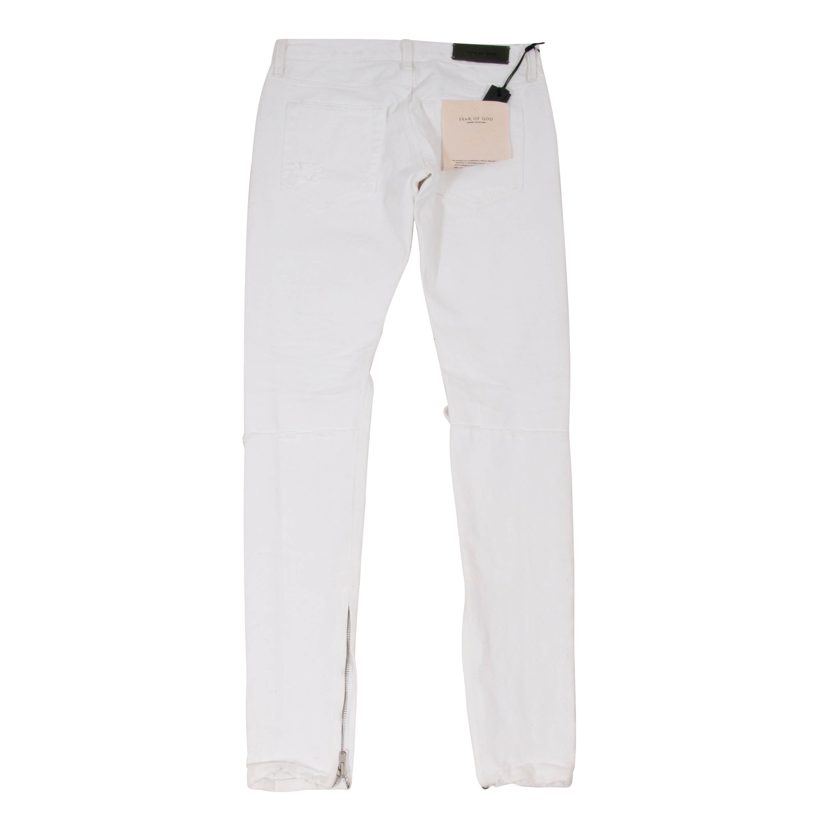 Fear of God White Selvedge Denim Size US 29 - 4 Thumbnail