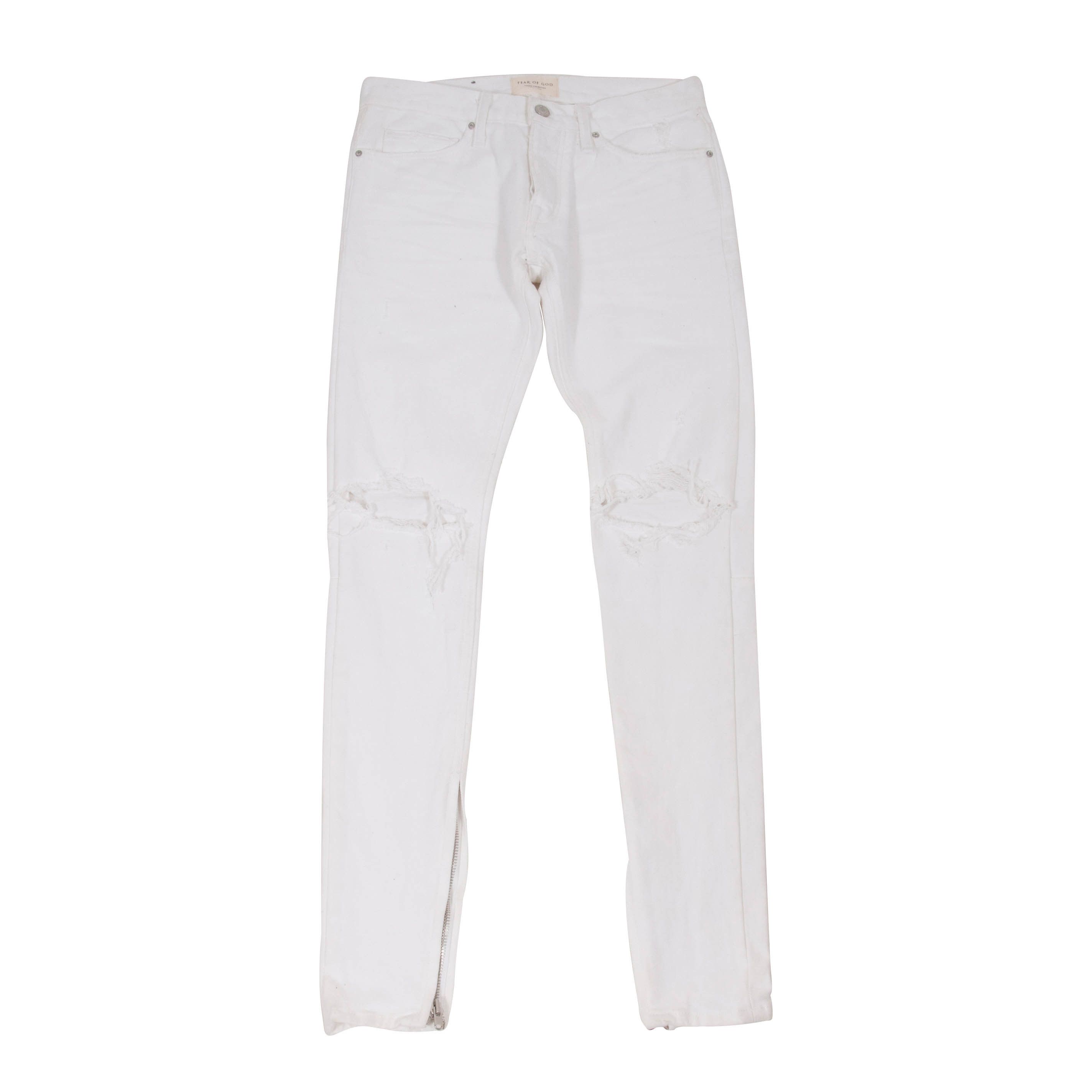 Fear of God White Selvedge Denim Size US 29 - 1 Thumbnail