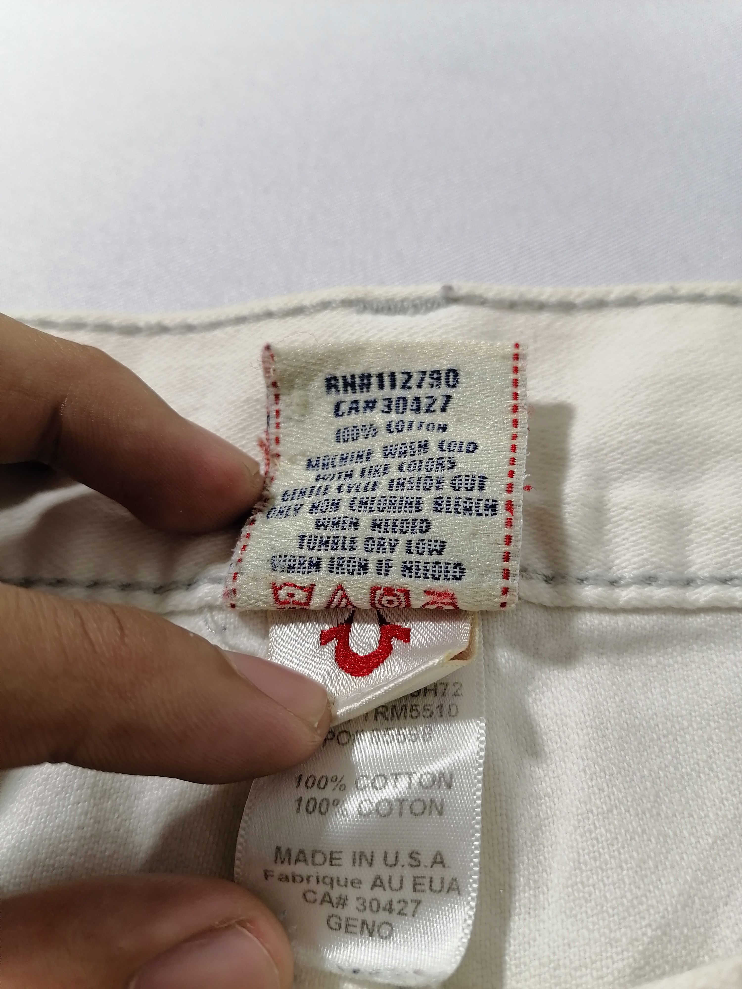 True Religion True Religion White Geno Jeans Size US 36 / EU 52 - 7 Thumbnail