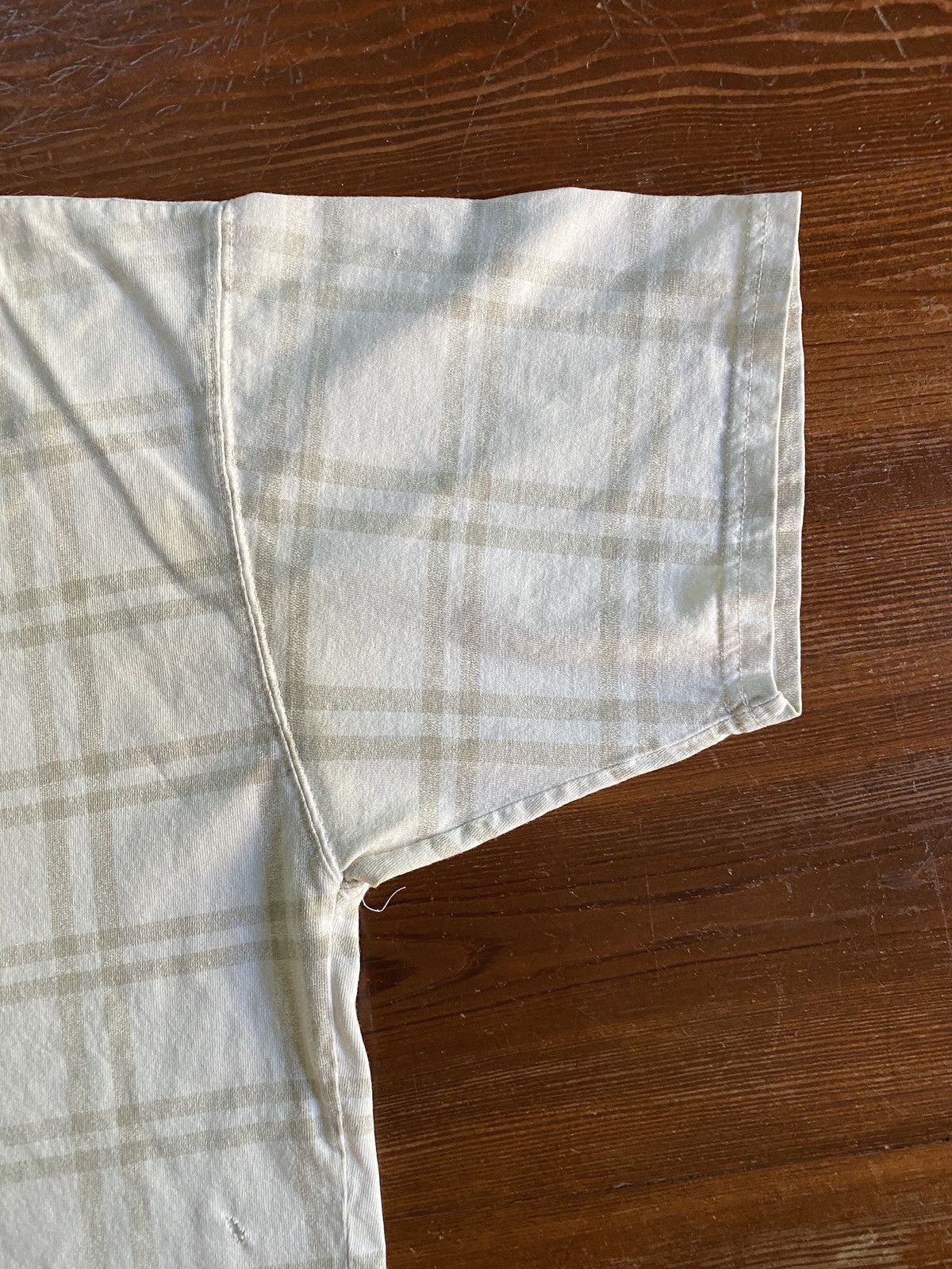 Vintage Vintage 90’s Raw Rags Wide Collar Plaid Henley Style Tee Size US XXL / EU 58 / 5 - 4 Thumbnail