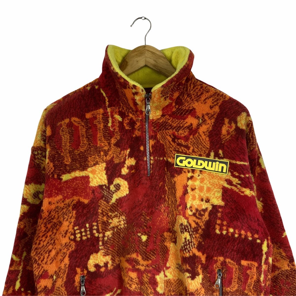 Goldwin × Japanese Brand × Vintage Vintage GOLDWIN Abstract Design Fleece Sweatshirt Pullover Size US M / EU 48-50 / 2 - 4 Thumbnail