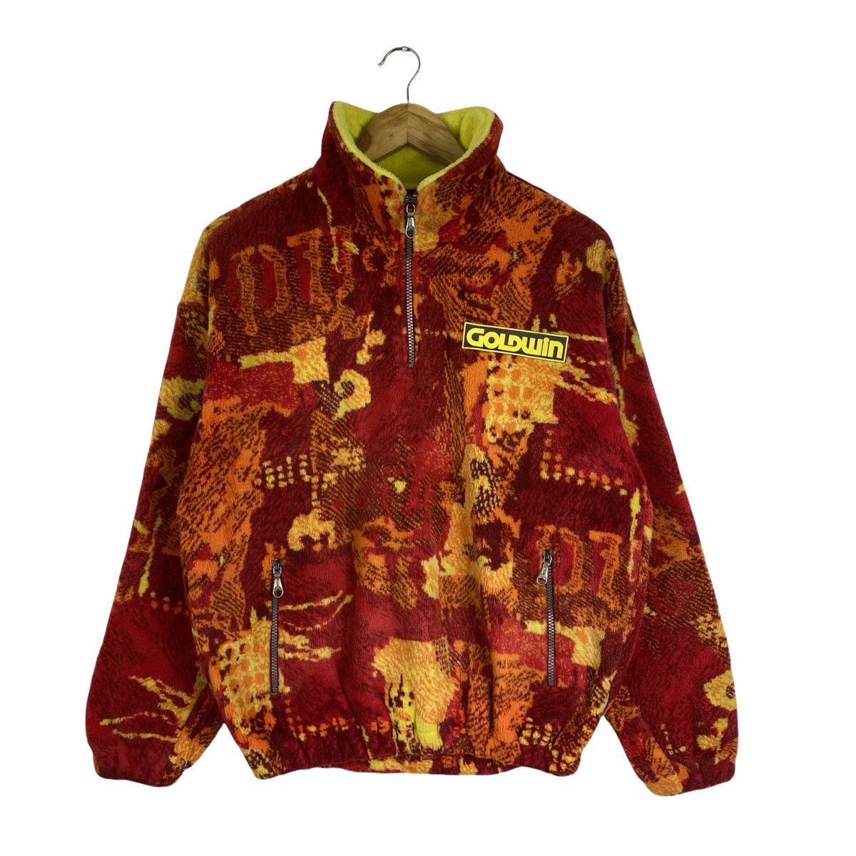 Goldwin × Japanese Brand × Vintage Vintage GOLDWIN Abstract Design Fleece Sweatshirt Pullover Size US M / EU 48-50 / 2 - 1 Thumbnail