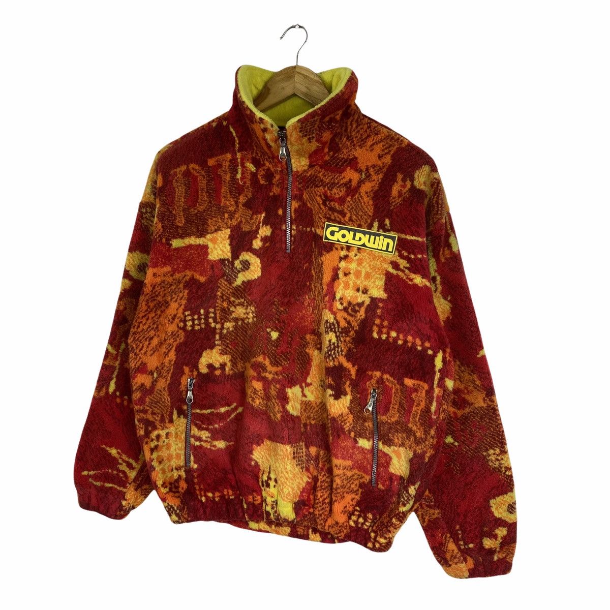 Goldwin × Japanese Brand × Vintage Vintage GOLDWIN Abstract Design Fleece Sweatshirt Pullover Size US M / EU 48-50 / 2 - 3 Thumbnail