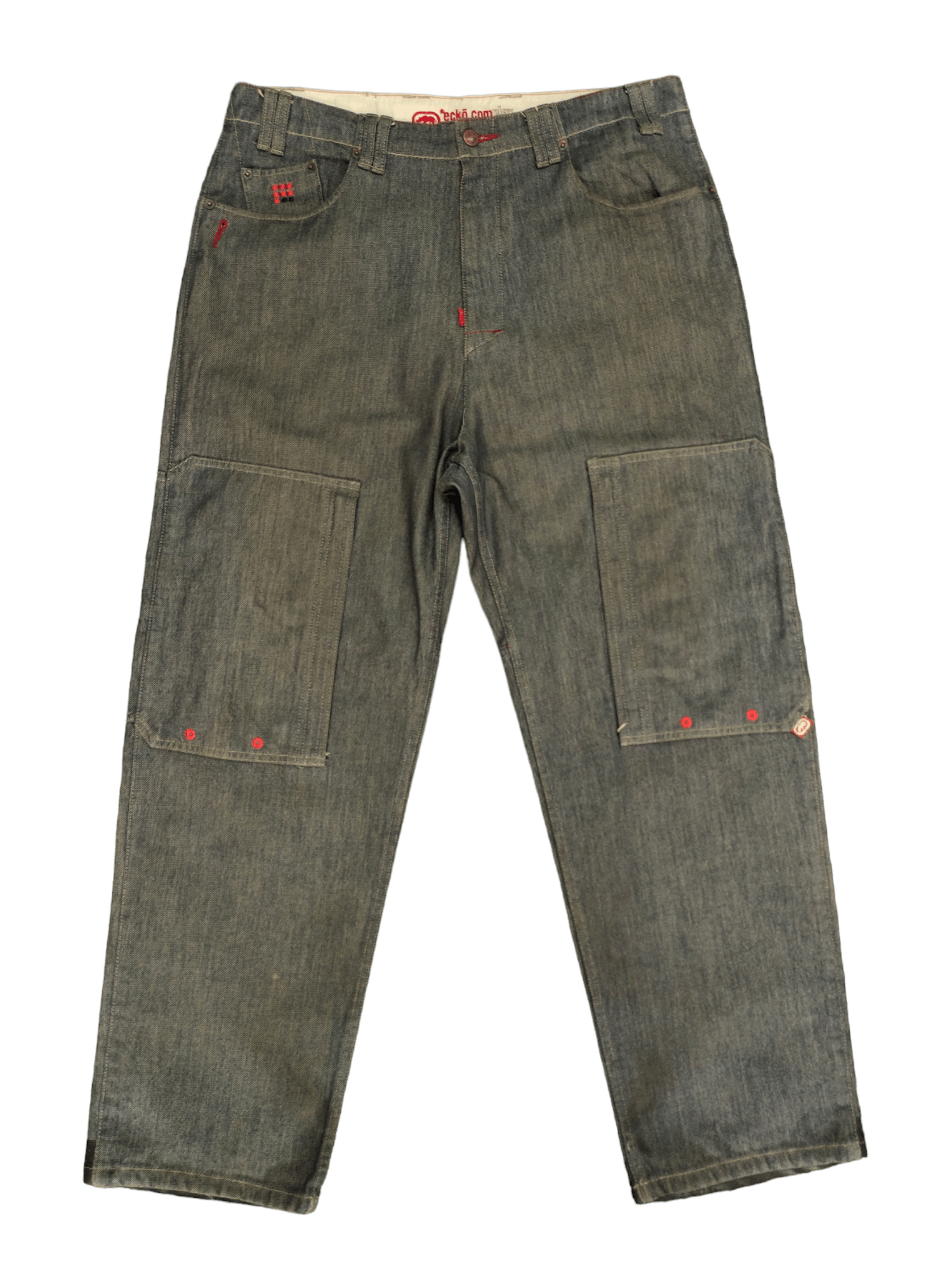 image of Ecko Unltd x Jnco Baggy Jeans Ecko Complex Wide Leg Hip Hop Y2K Jnco Pockets, Men's (Size 36)