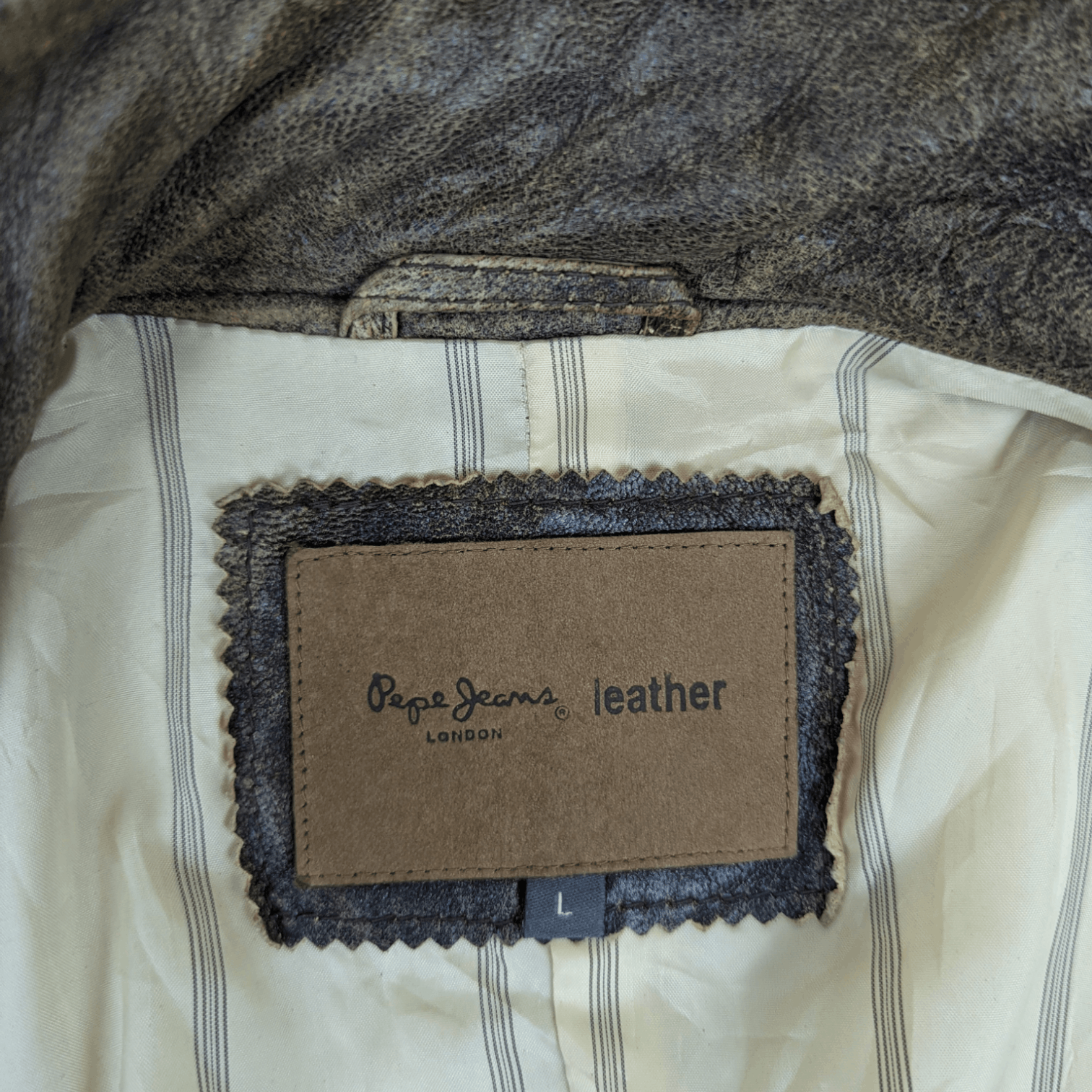 Pepe Jeans Japan PEPE JEANS Multipocket Military Style Leather Jacket Size US M / EU 48-50 / 2 - 11 Thumbnail
