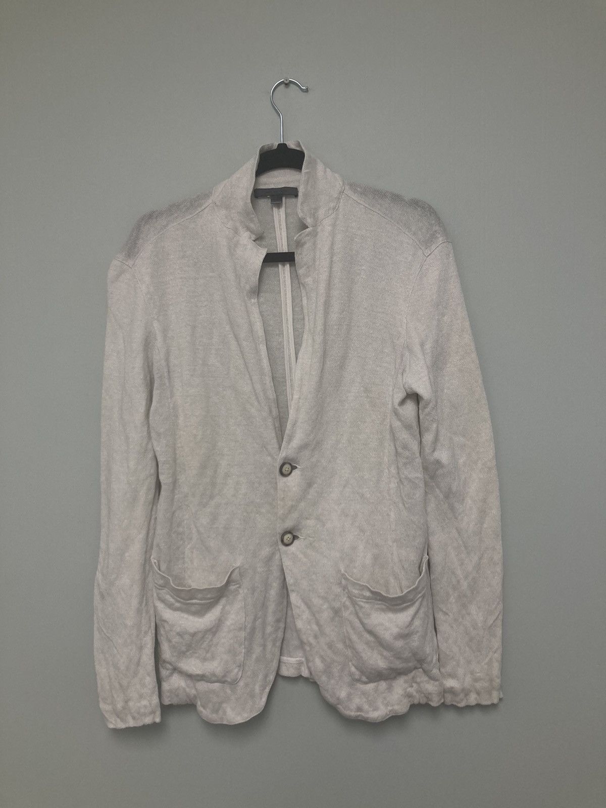 John Varvatos Crinkled linen sweater jacket. Small Size US S / EU 44-46 / 1 - 9 Thumbnail