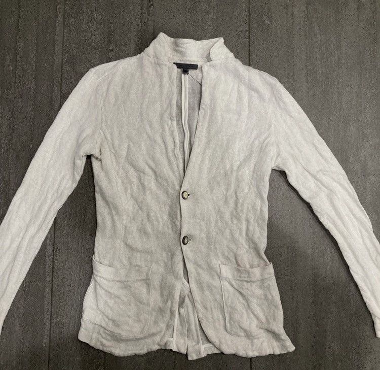 John Varvatos Crinkled linen sweater jacket. Small Size US S / EU 44-46 / 1 - 7 Thumbnail