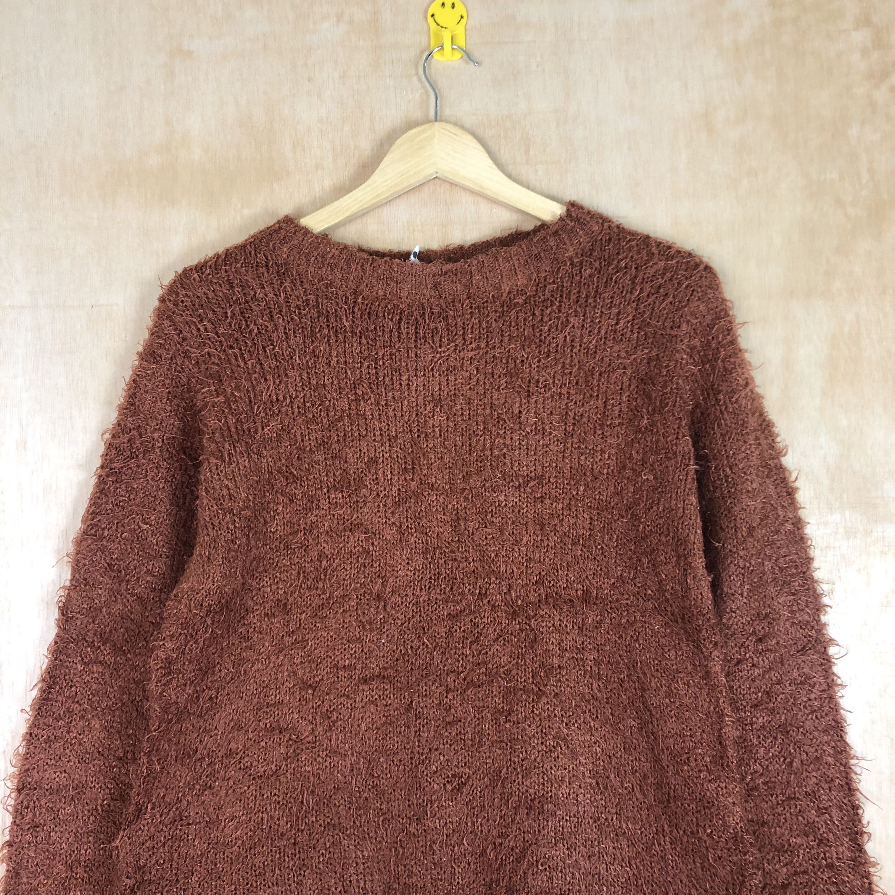 Homespun Knitwear DLL Creer Brown fur shag shaggy Mohair Knitwear #c056 Size US M / EU 48-50 / 2 - 2 Thumbnail