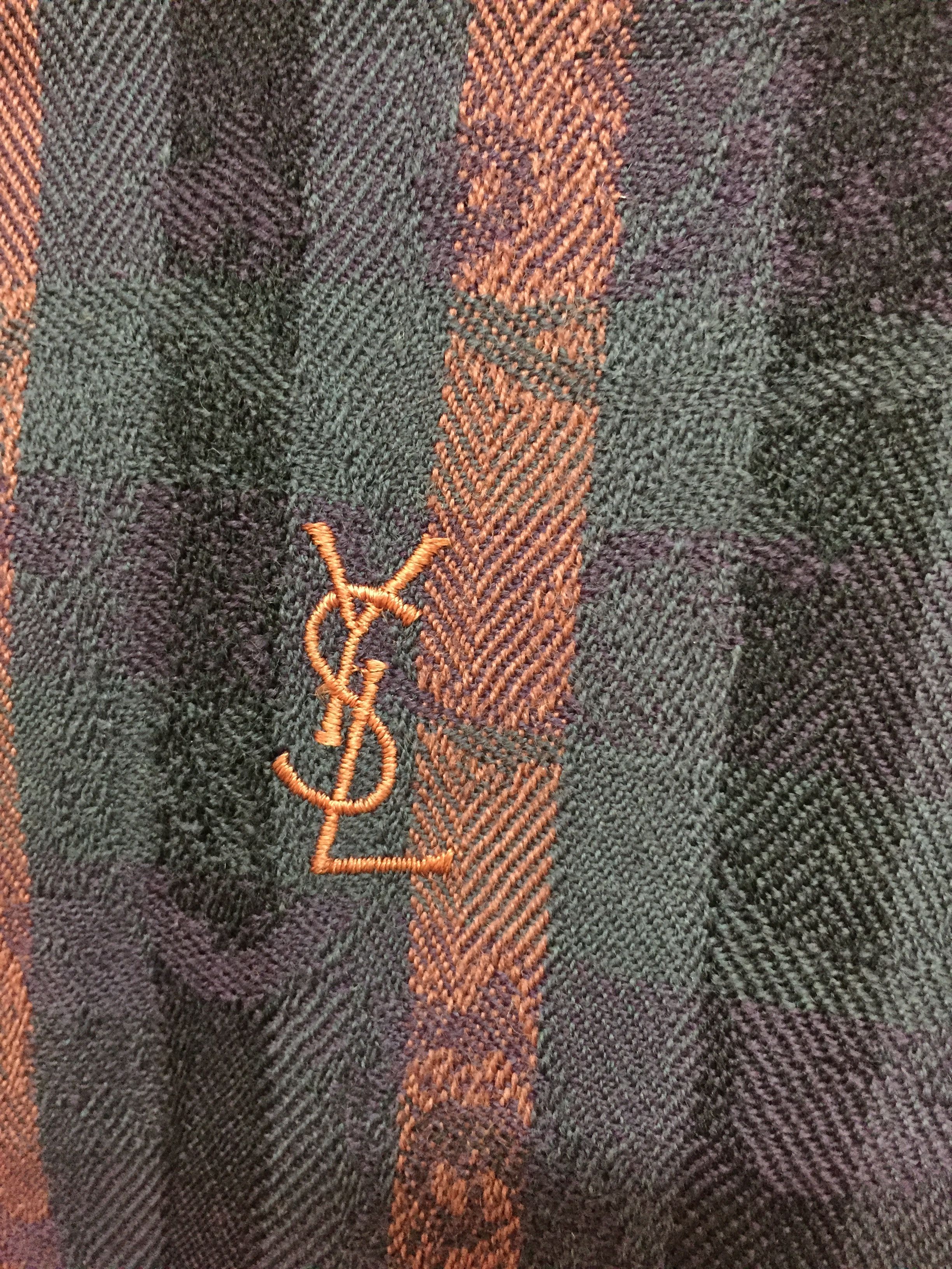 Yves Saint Laurent 90's YSL herringbone floral tribal jacket Size US L / EU 52-54 / 3 - 9 Thumbnail