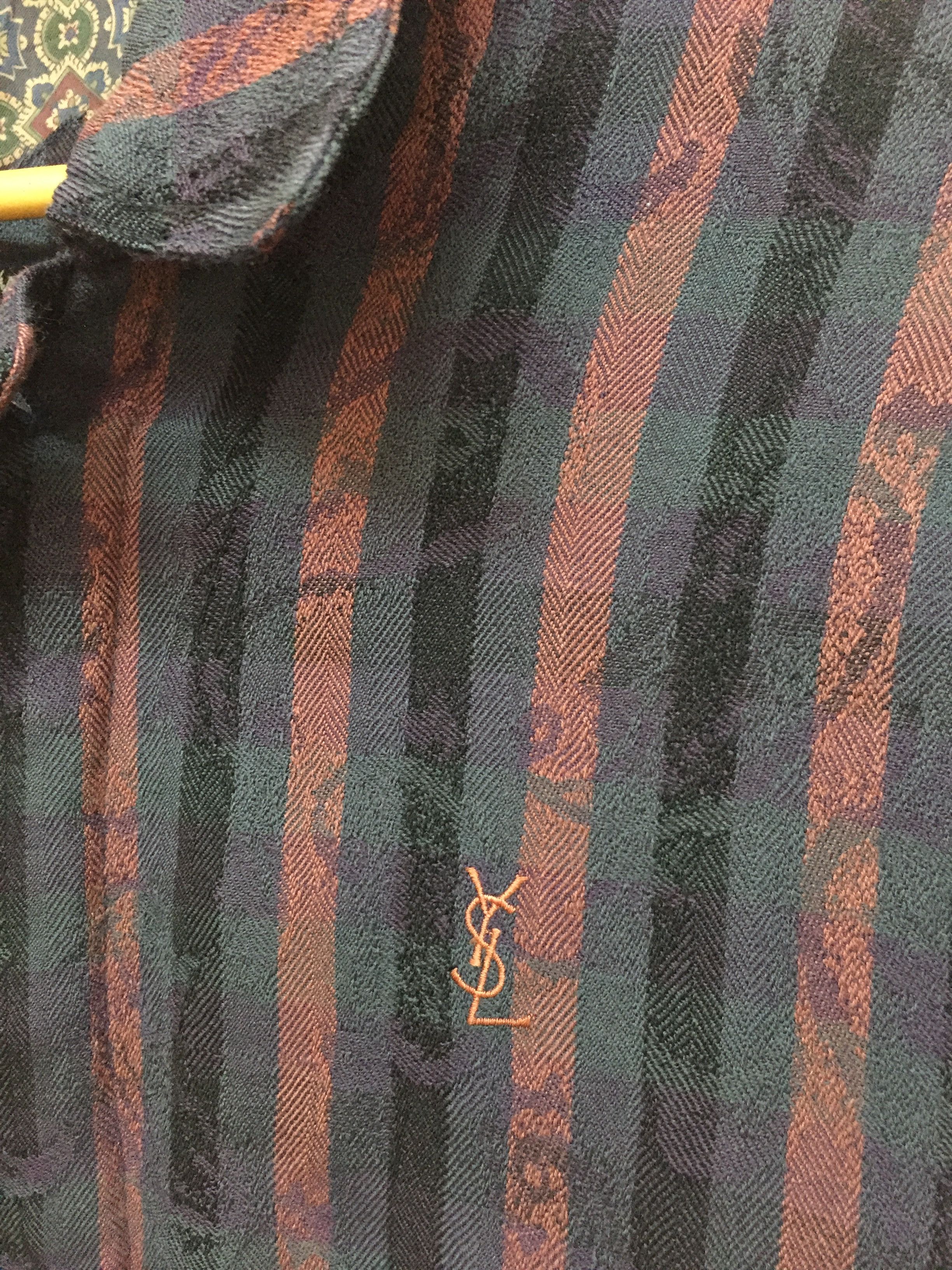 Yves Saint Laurent 90's YSL herringbone floral tribal jacket Size US L / EU 52-54 / 3 - 5 Thumbnail