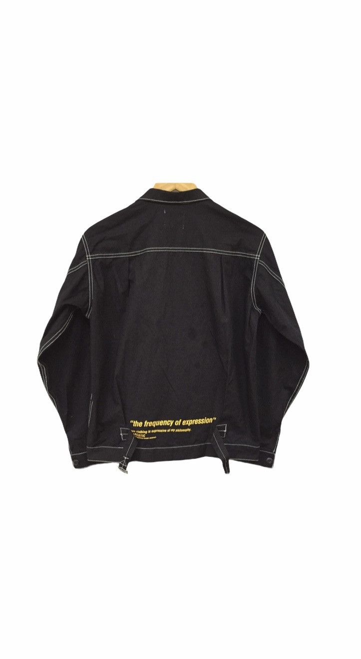 image of Beauty Beast x Narcotic Gdc ''frequency Of Expression'' Contrast Stitch Trucker L in Black (Size Me