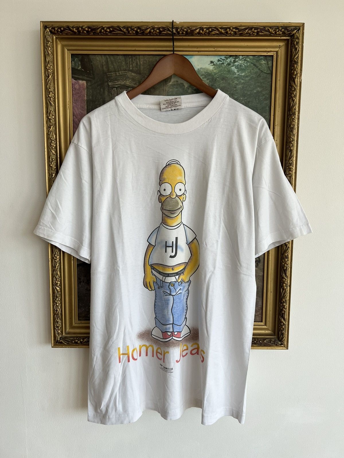 Band Tees Vintage 1997 The Simpsons Homer Jeans Tee (King of the Hill) Size US L / EU 52-54 / 3 - 1 Thumbnail