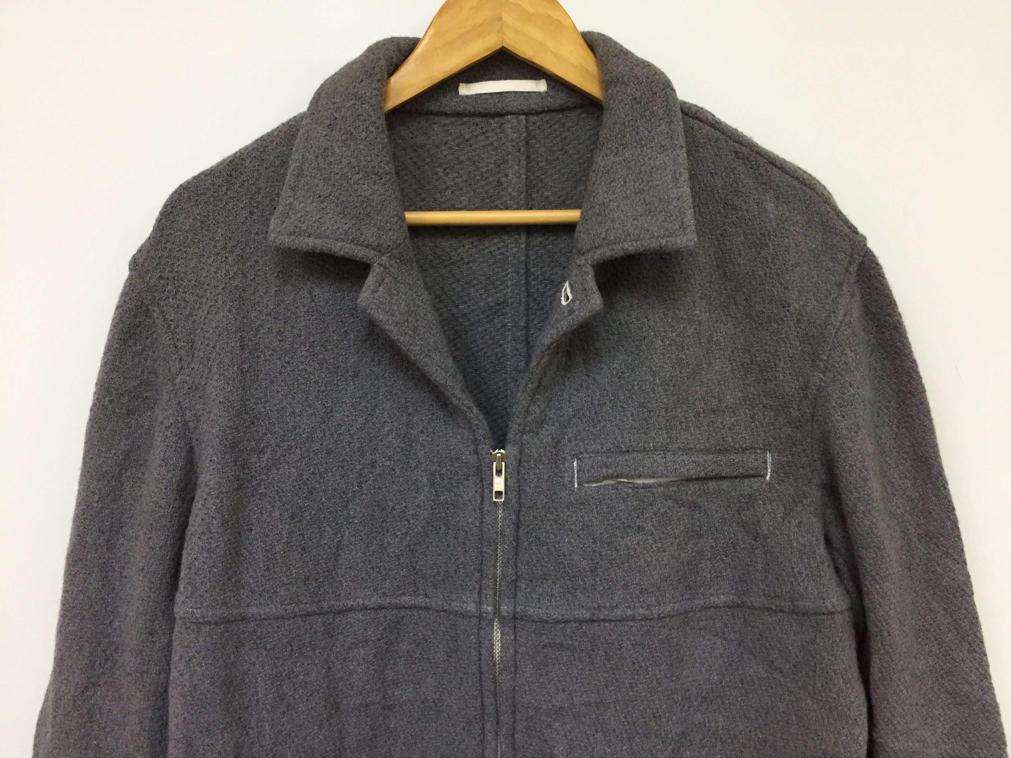 Comme des Garcons Homme AW2000 COMME DES GARCONS wool zipper jacket Size US M / EU 48-50 / 2 - 4 Thumbnail