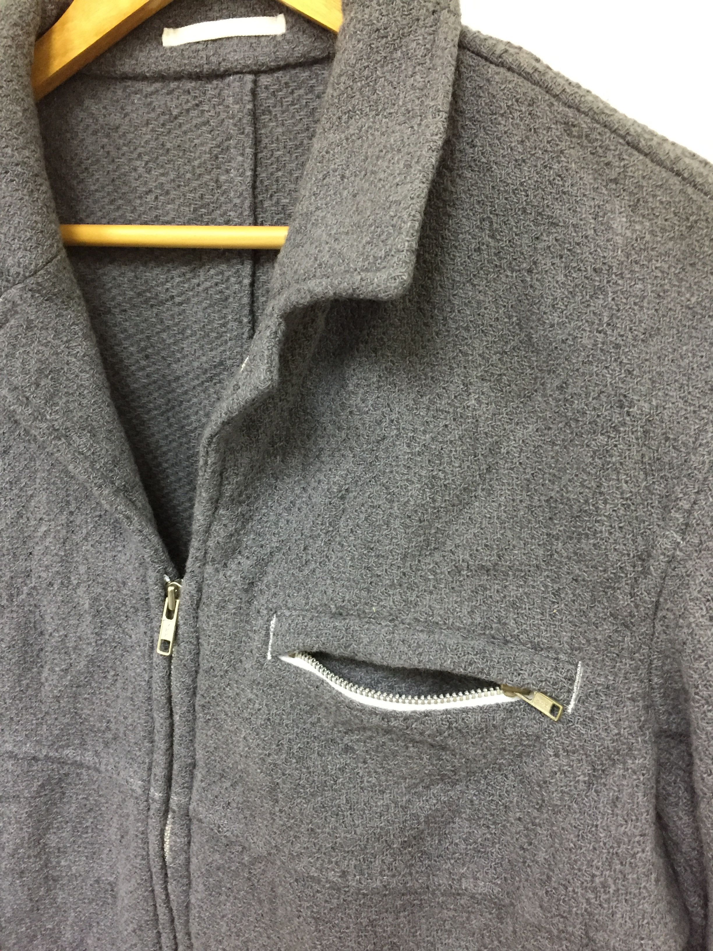Comme des Garcons Homme AW2000 COMME DES GARCONS wool zipper jacket Size US M / EU 48-50 / 2 - 6 Thumbnail