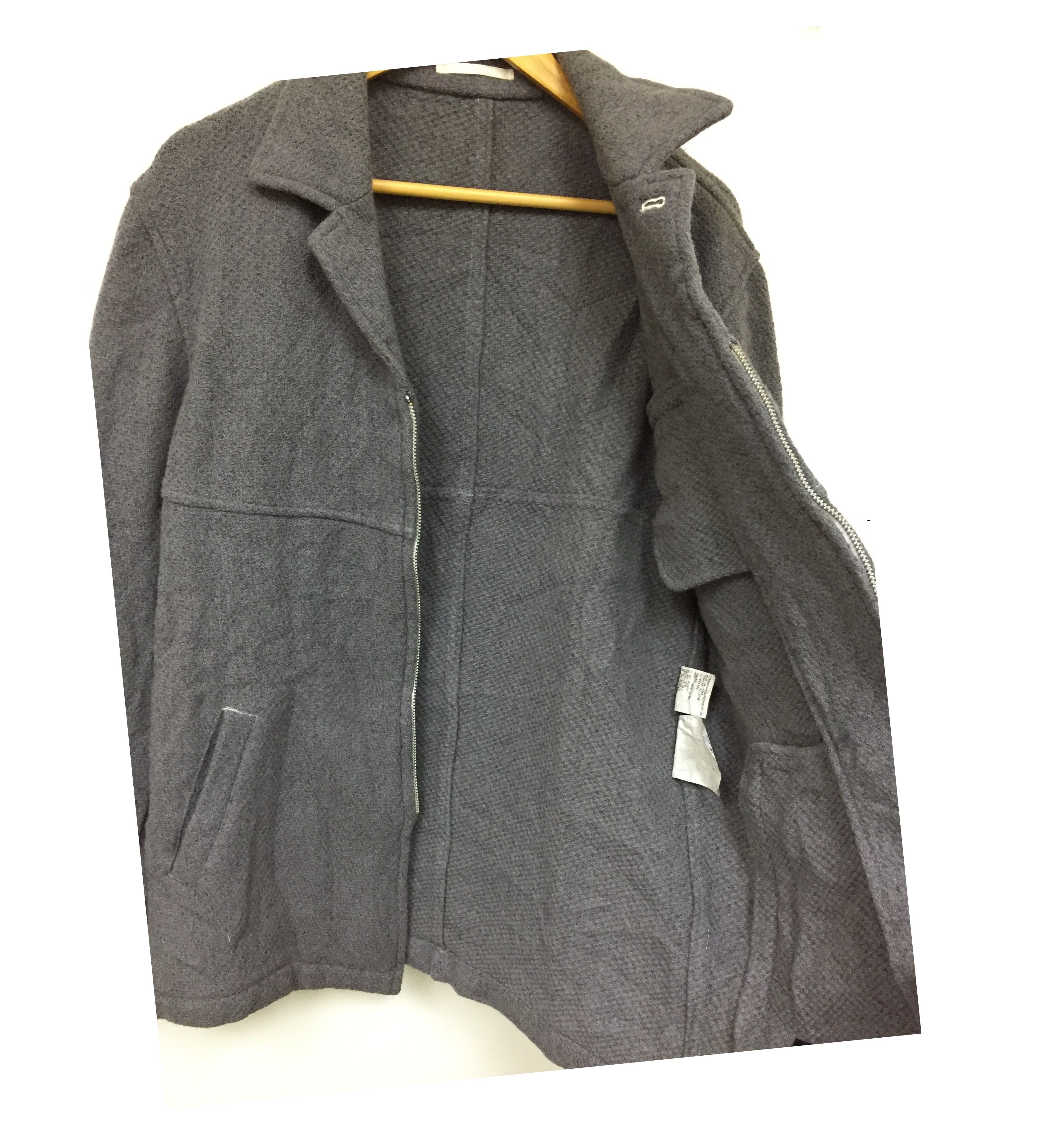 Comme des Garcons Homme AW2000 COMME DES GARCONS wool zipper jacket Size US M / EU 48-50 / 2 - 9 Thumbnail