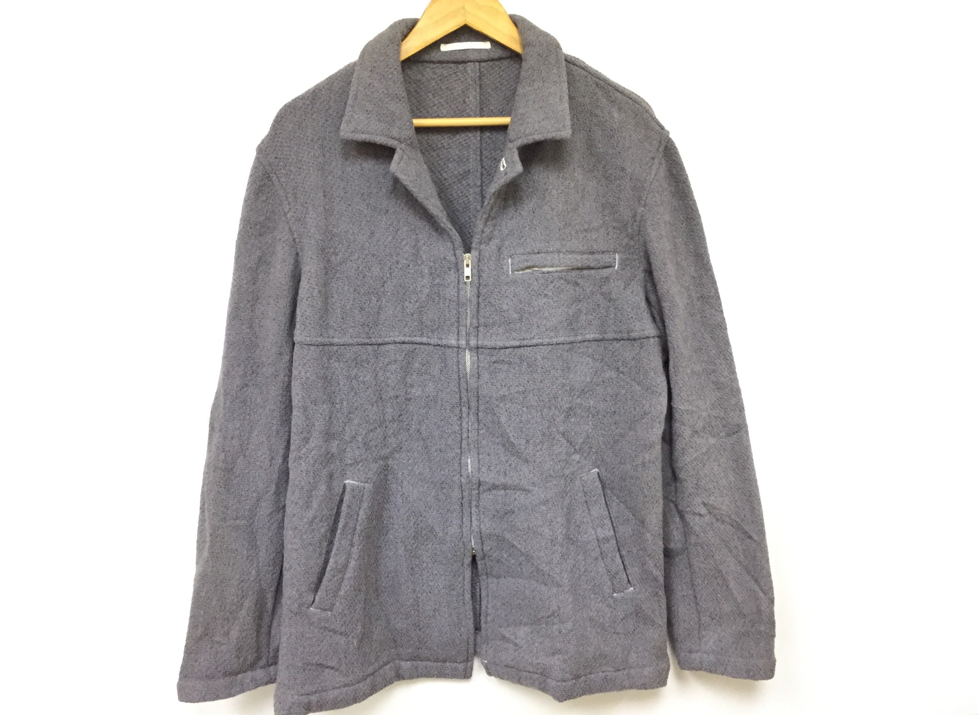 Comme des Garcons Homme AW2000 COMME DES GARCONS wool zipper jacket Size US M / EU 48-50 / 2 - 3 Thumbnail