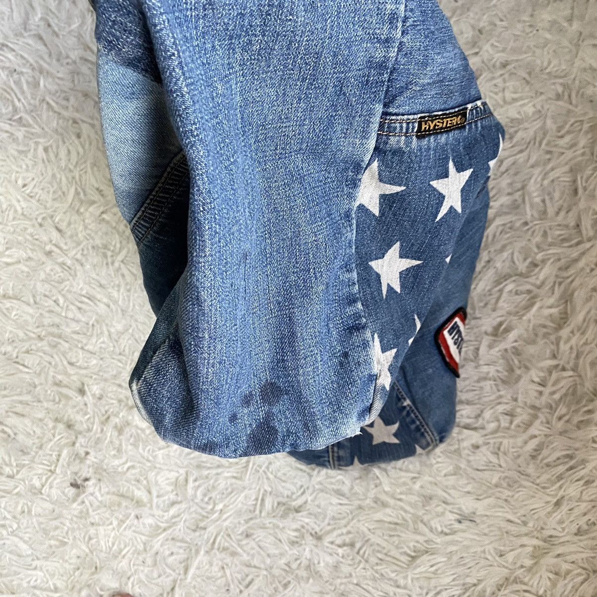 Hysteric Glamour × Japanese Brand Hysteric Glamour Reconstructed Denim Small Tote Bag Size ONE SIZE - 13 Thumbnail