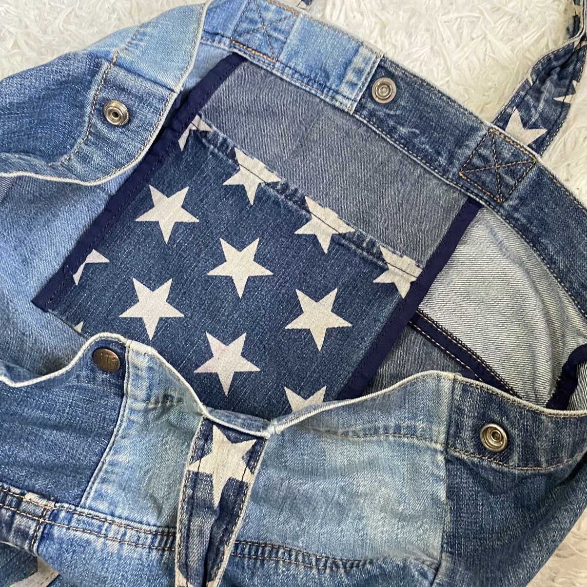 Hysteric Glamour × Japanese Brand Hysteric Glamour Reconstructed Denim Small Tote Bag Size ONE SIZE - 10 Thumbnail