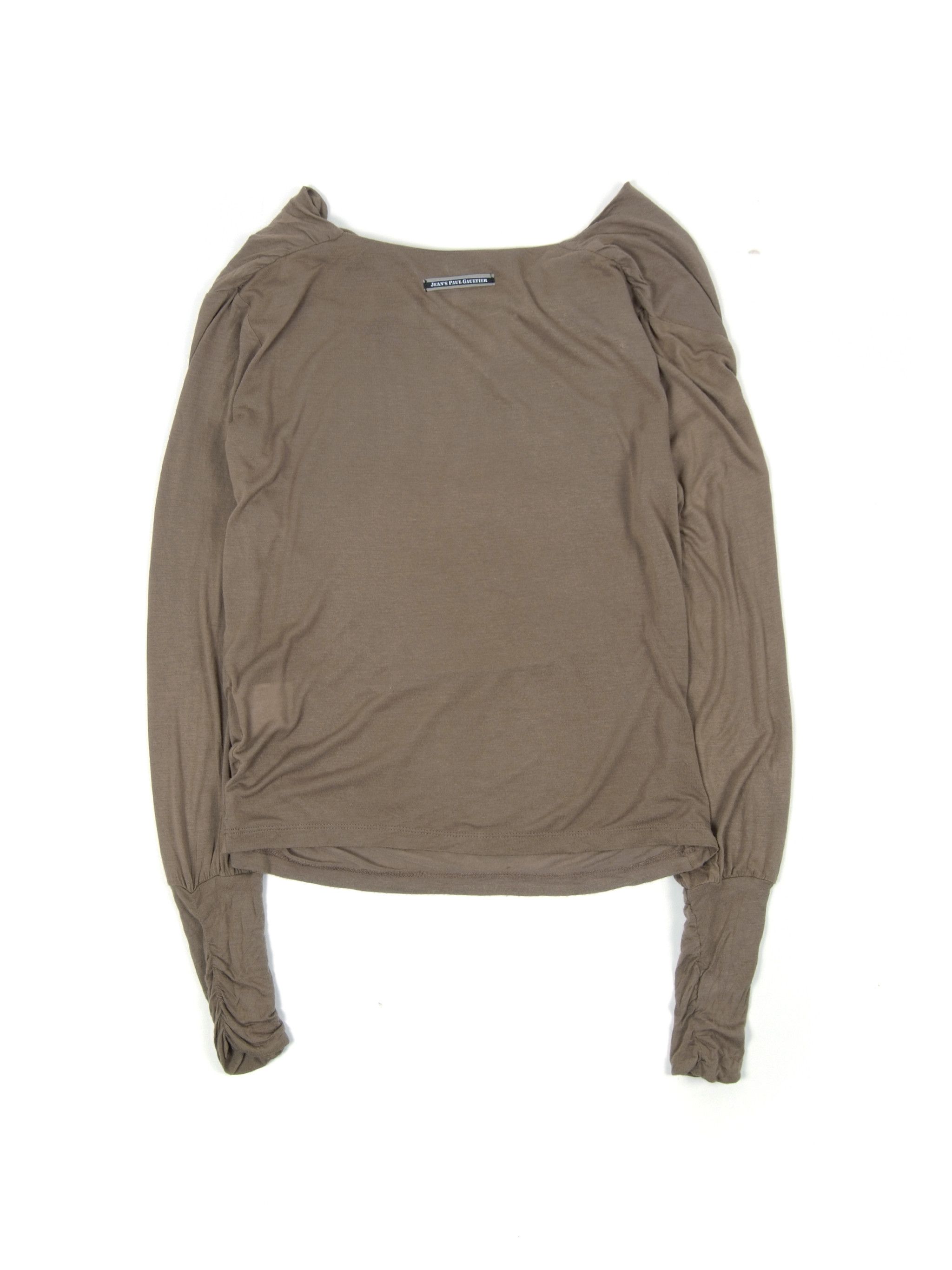 Jean Paul Gaultier × Vintage Vintage y2k Jean Paul Gaultier Logo Viscose Top(XS) Size XS / US 0-2 / IT 36-38 - 3 Thumbnail