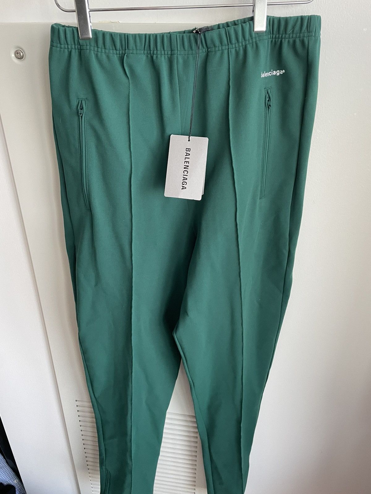 Balenciaga Rare Brand New Runway Very Limited Logo Elastic Stretch Pant Size US 33 - 12 Thumbnail