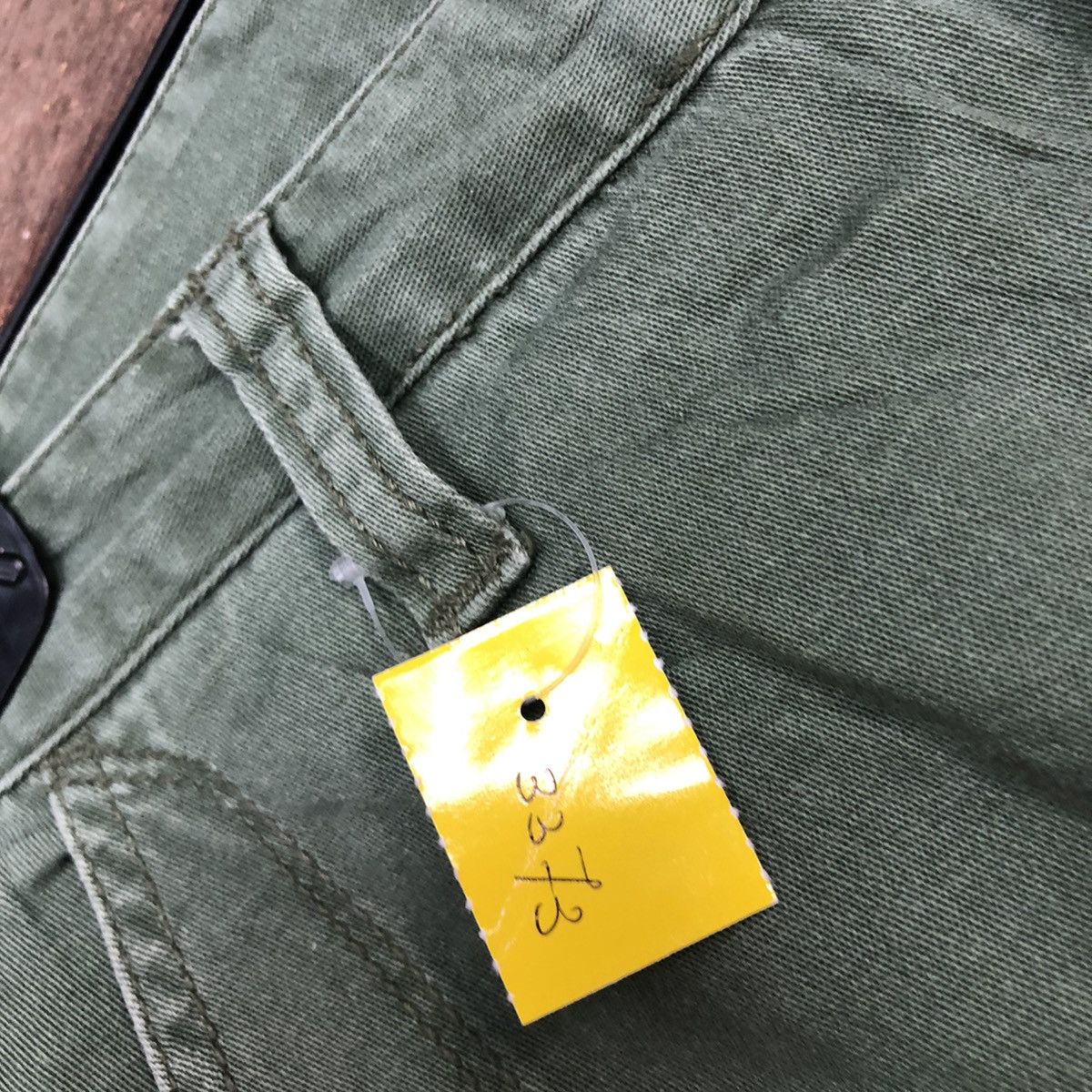 Japanese Brand Shuca Green Multipocket Cargo Pants #3373 Size US 26 / EU 42 - 7 Thumbnail