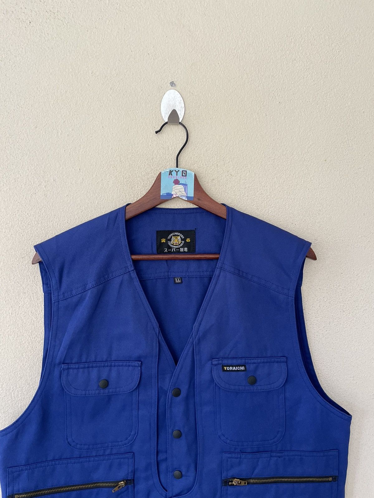 Japanese Brand × Vintage VINTAGE TORAICHI BLUE VEST Size US L / EU 52-54 / 3 - 3 Thumbnail