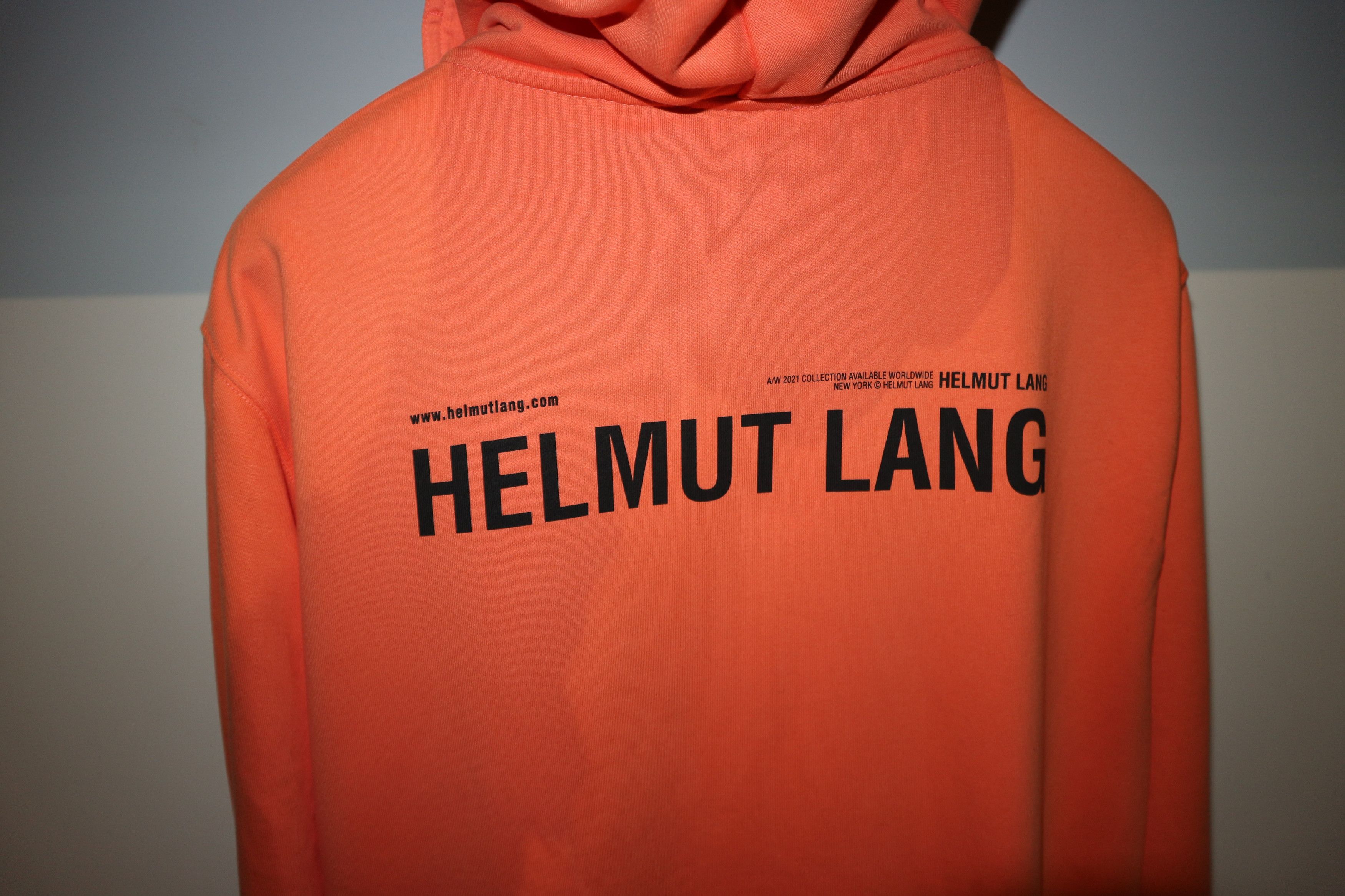 Helmut Lang Brand new Face mask logo print hoodie Size US XL / EU 56 / 4 - 9 Thumbnail