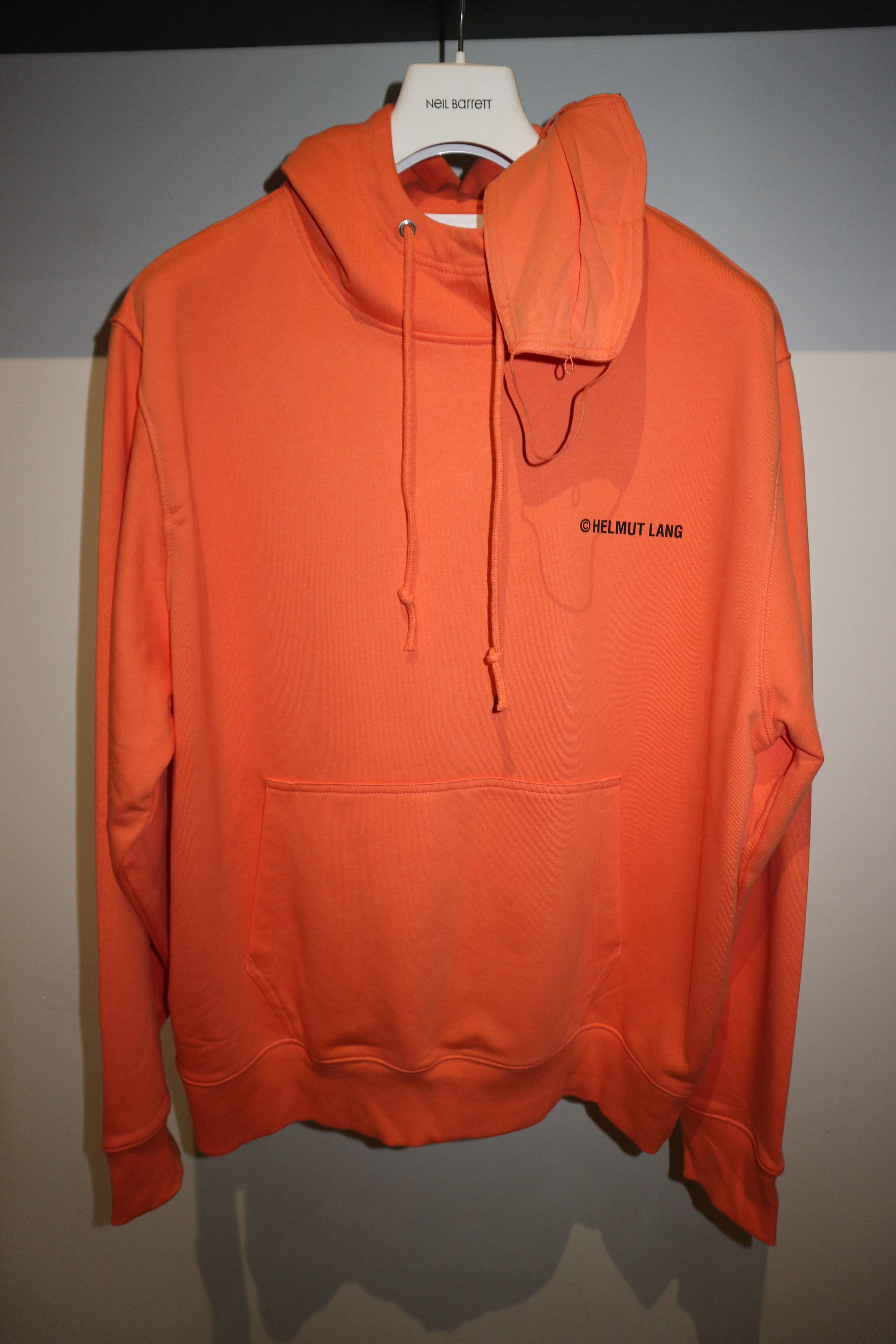Helmut Lang Brand new Face mask logo print hoodie Size US XL / EU 56 / 4 - 1 Thumbnail