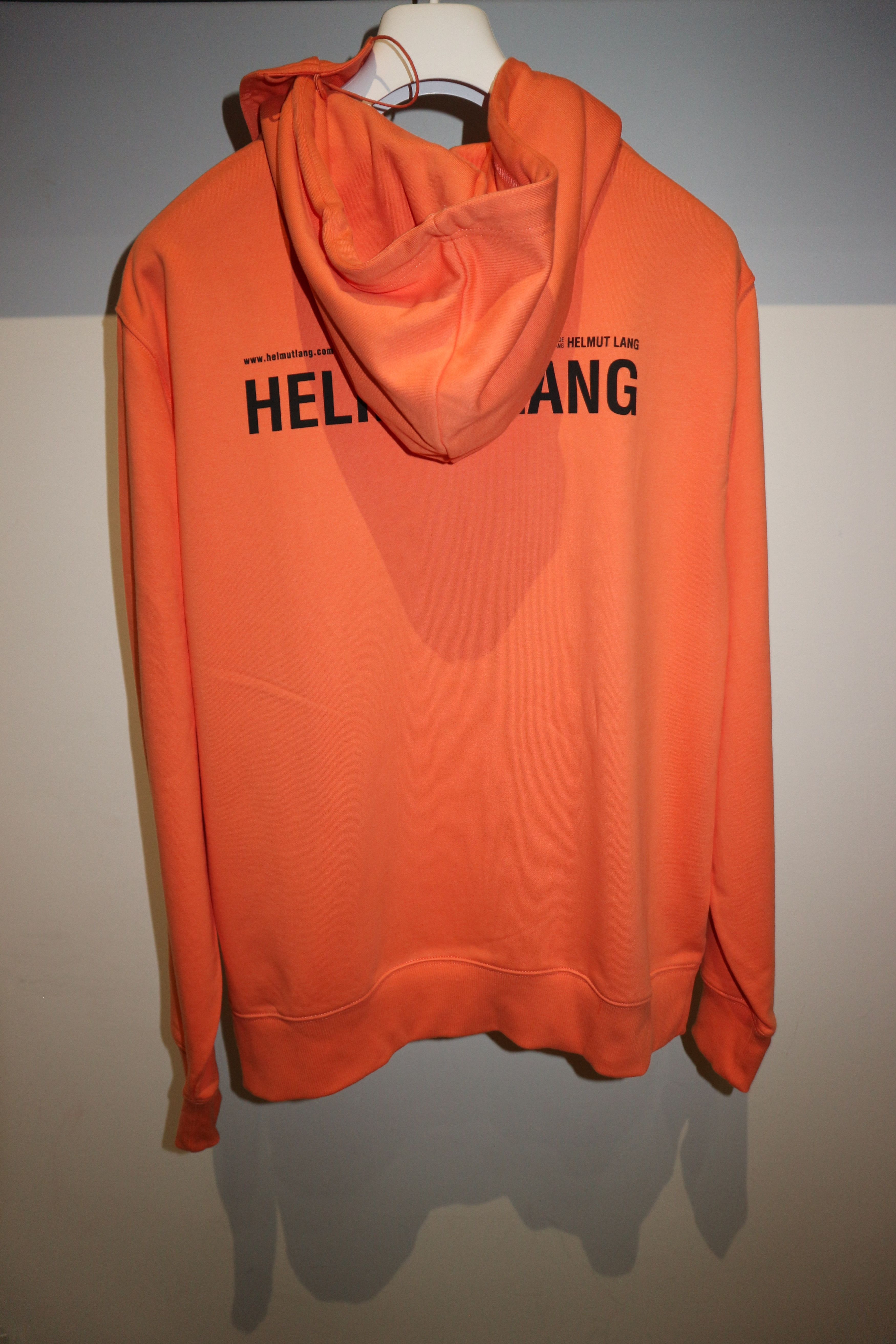 Helmut Lang Brand new Face mask logo print hoodie Size US XL / EU 56 / 4 - 8 Thumbnail