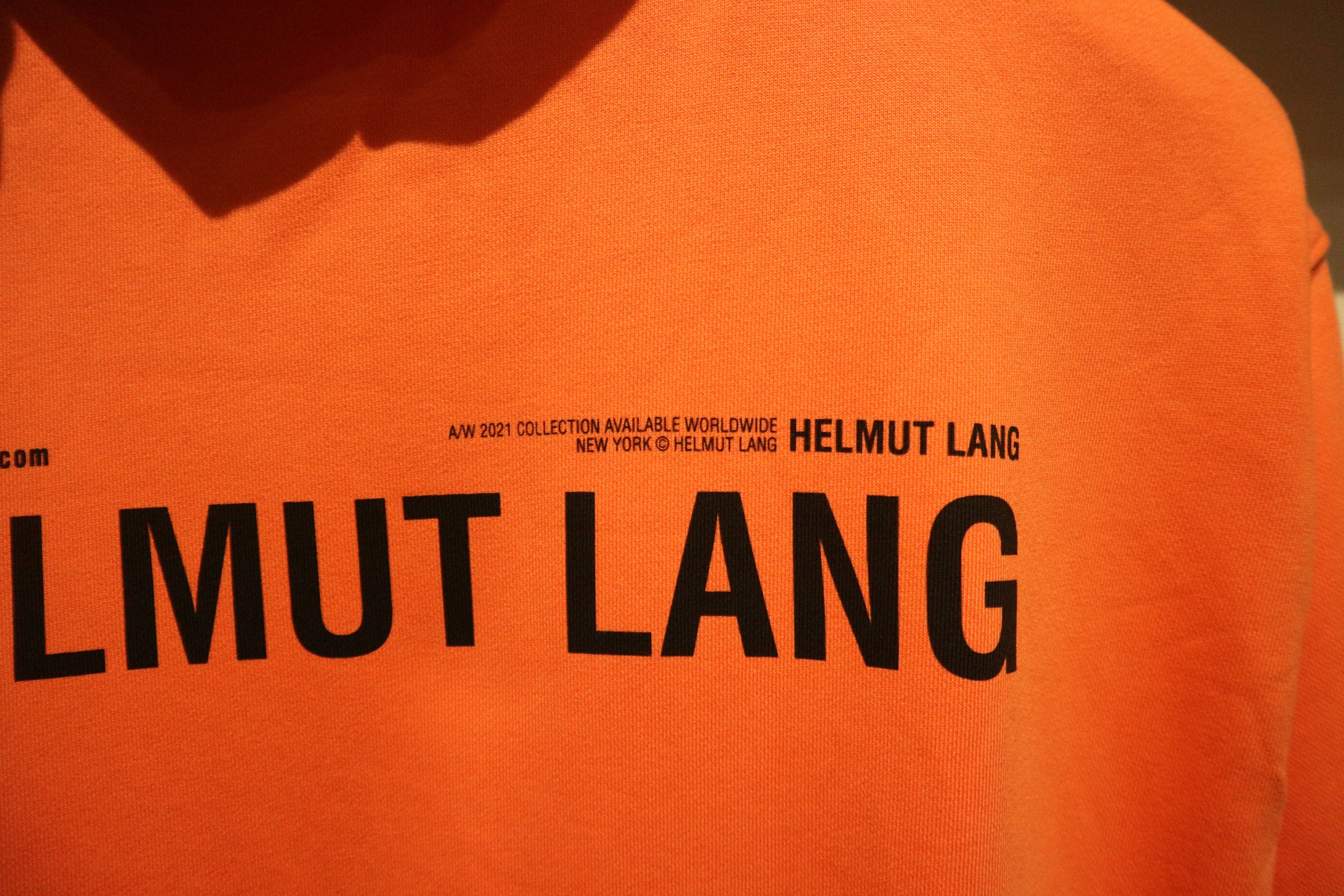 Helmut Lang Brand new Face mask logo print hoodie Size US XL / EU 56 / 4 - 10 Thumbnail