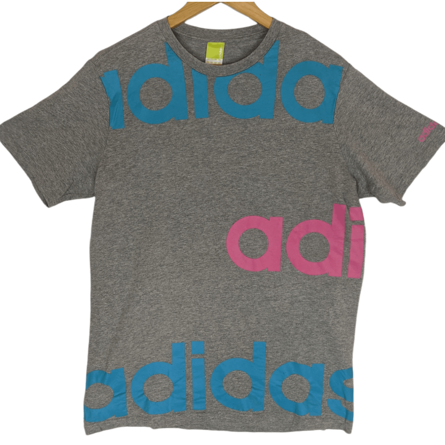Adidas Vintage 2000's ADIDAS Spell Out Full Print T-Shirt Size US XL / EU 56 / 4 - 2 Thumbnail
