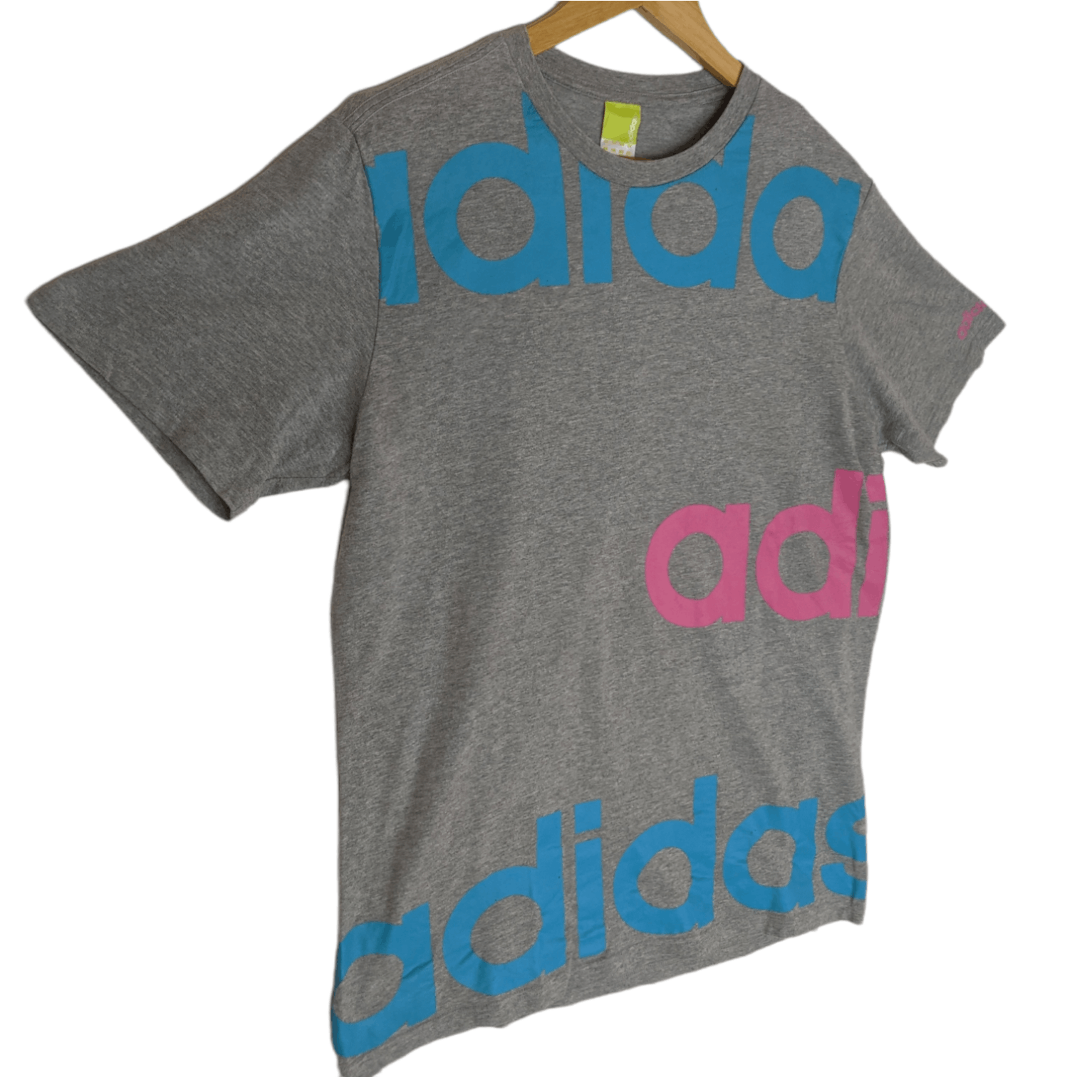 Adidas Vintage 2000's ADIDAS Spell Out Full Print T-Shirt Size US XL / EU 56 / 4 - 3 Thumbnail