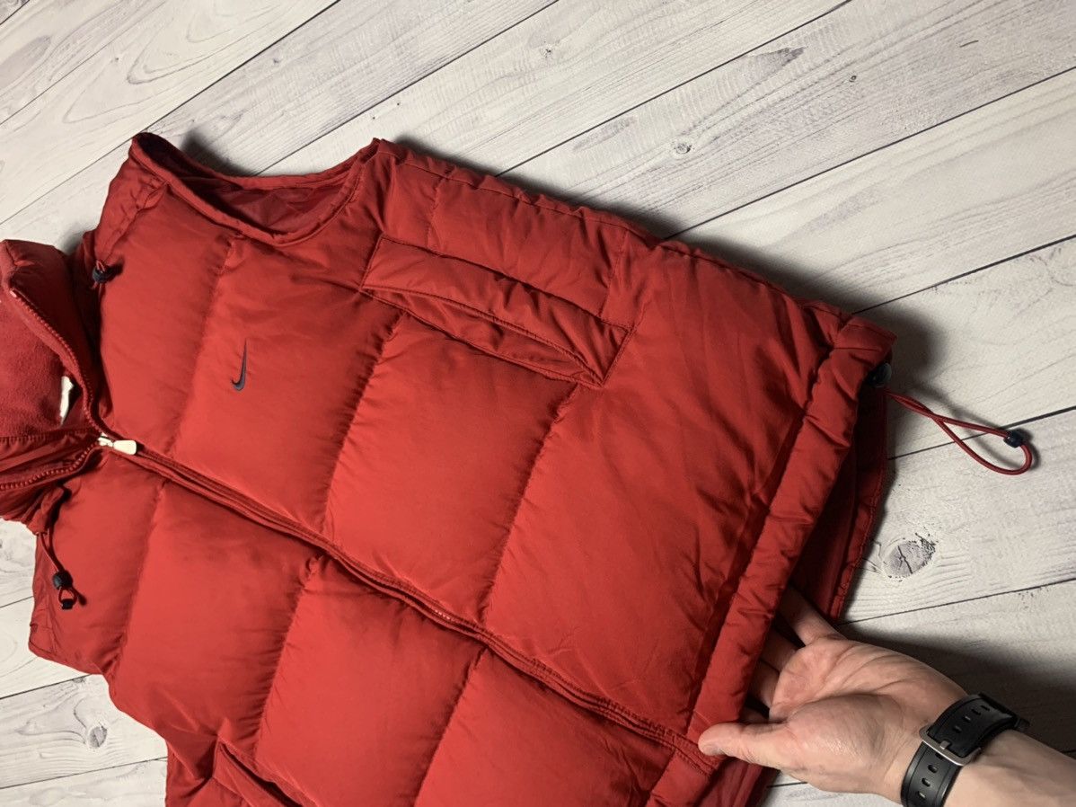 Nike × Vintage Vintage Nike down vest logo drill size S red rare Size US S / EU 44-46 / 1 - 2 Thumbnail