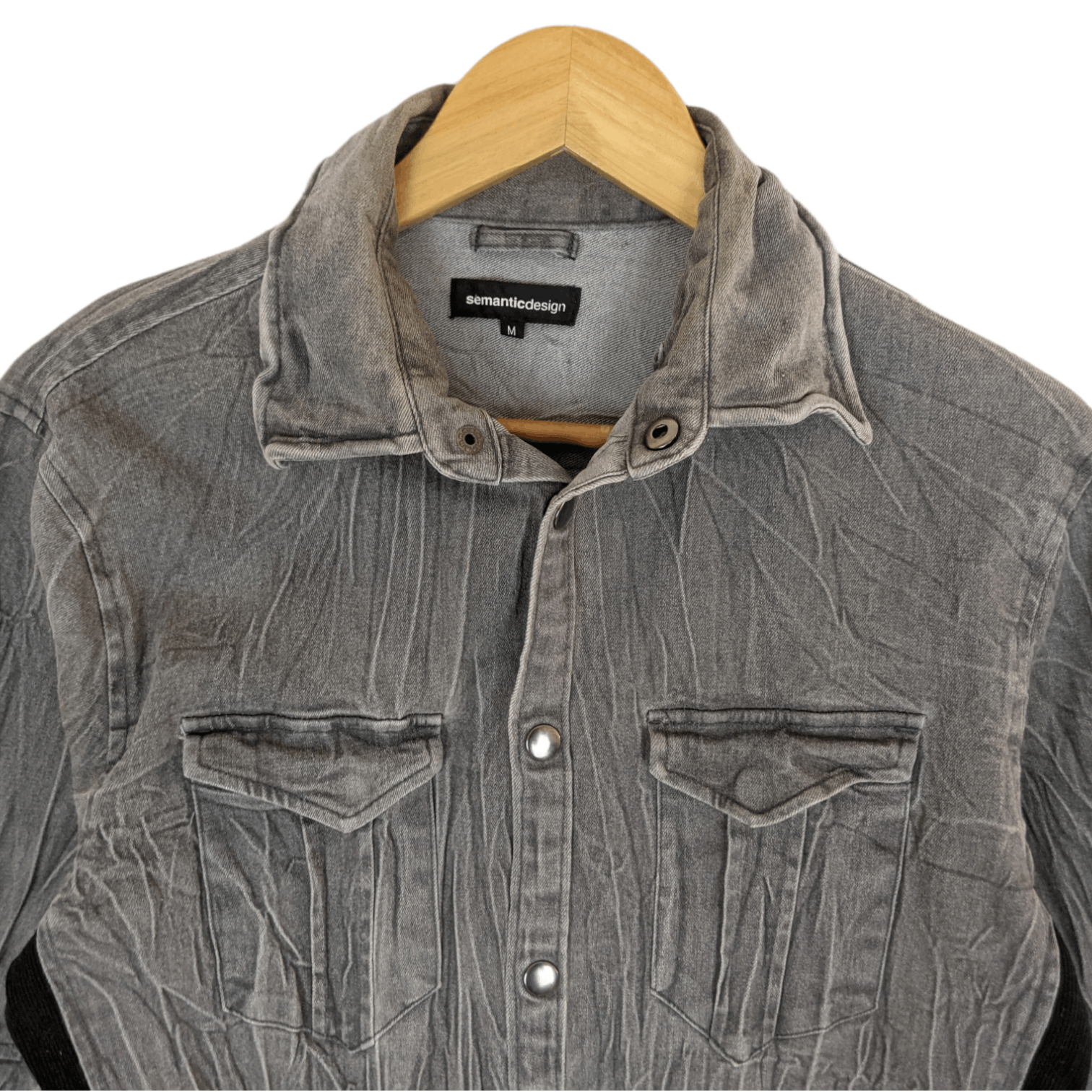 Japanese Brand SEMANTIC DESIGN Denim Style Jacket American Cowboy Size M / US 6-8 / IT 42-44 - 4 Thumbnail