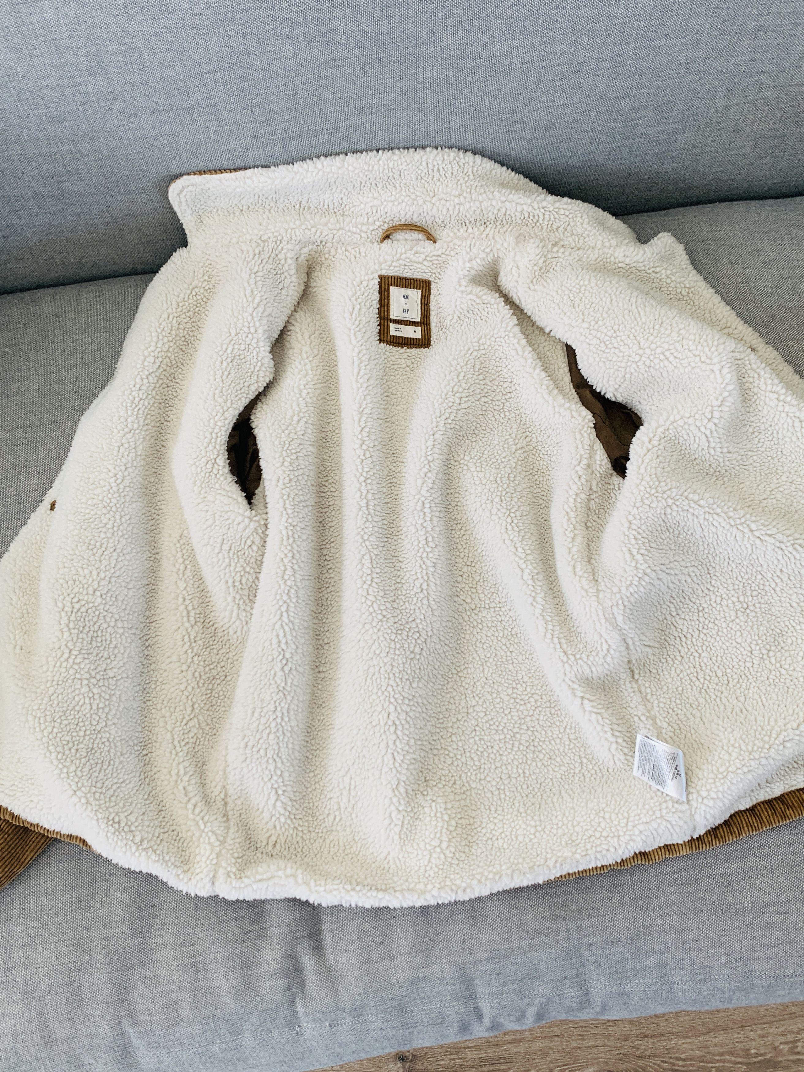 M.Nii Shearling Corduroy Coat Jacket Vintage Double Collar Size US M / EU 48-50 / 2 - 2 Thumbnail