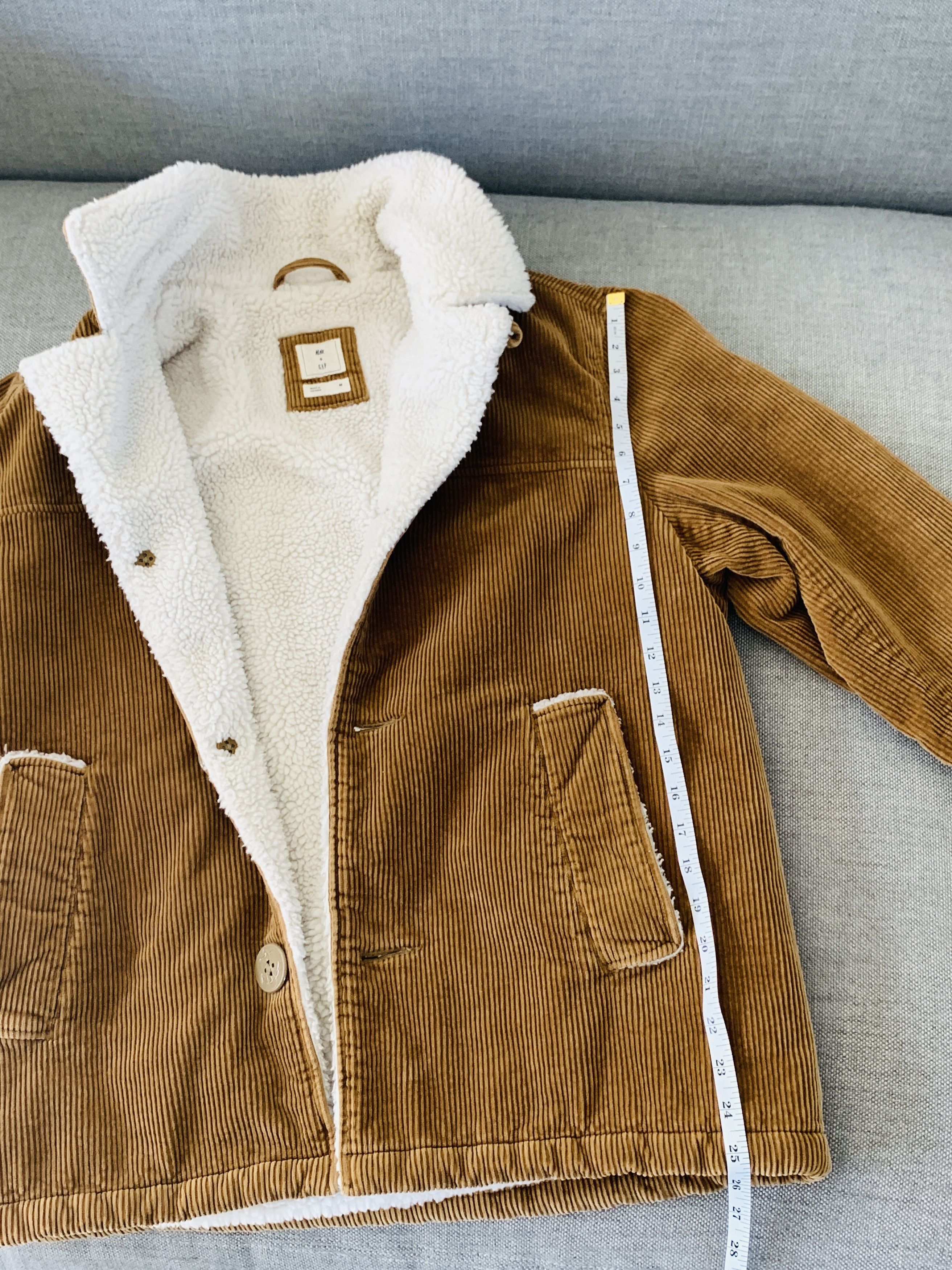 M.Nii Shearling Corduroy Coat Jacket Vintage Double Collar Size US M / EU 48-50 / 2 - 5 Thumbnail