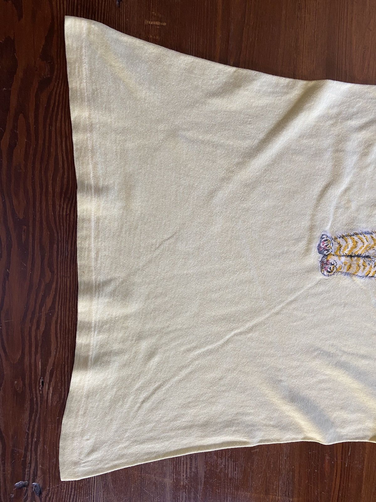 Vintage Vintage 60’s Cat Hang In There Baby Single Stitch Ringer Tee Size US M / EU 48-50 / 2 - 9 Thumbnail