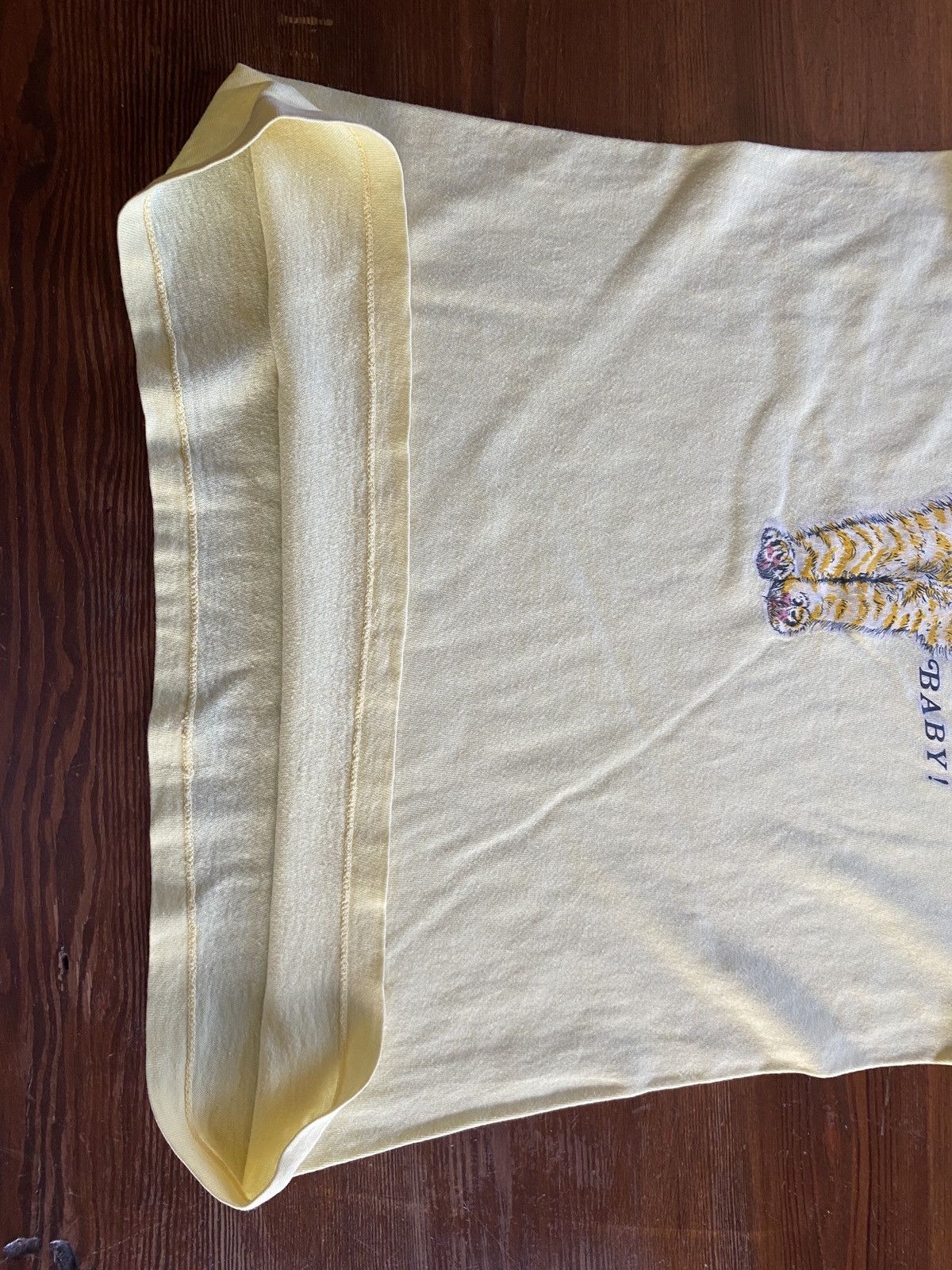 Vintage Vintage 60’s Cat Hang In There Baby Single Stitch Ringer Tee Size US M / EU 48-50 / 2 - 11 Thumbnail