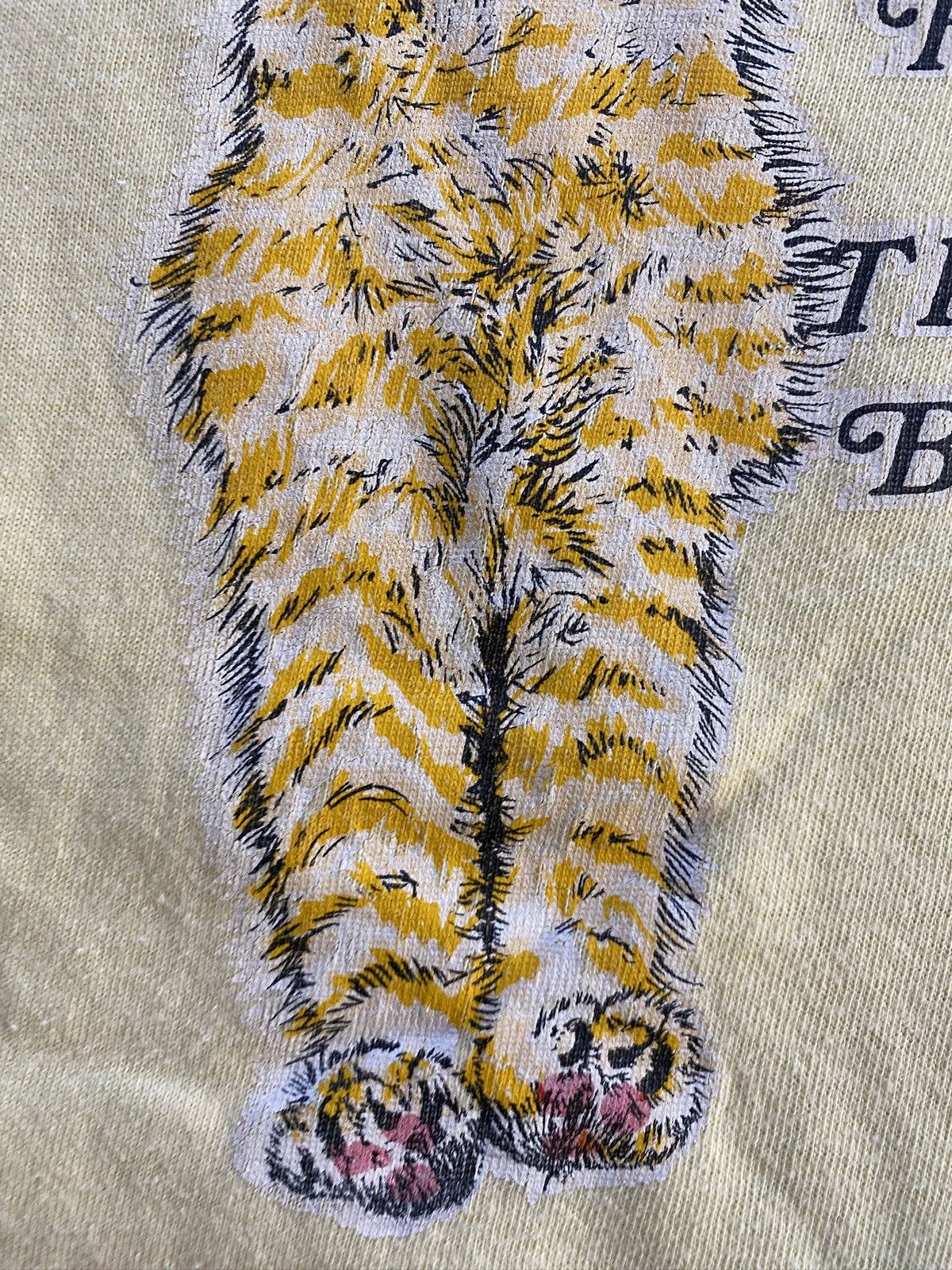 Vintage Vintage 60’s Cat Hang In There Baby Single Stitch Ringer Tee Size US M / EU 48-50 / 2 - 8 Thumbnail