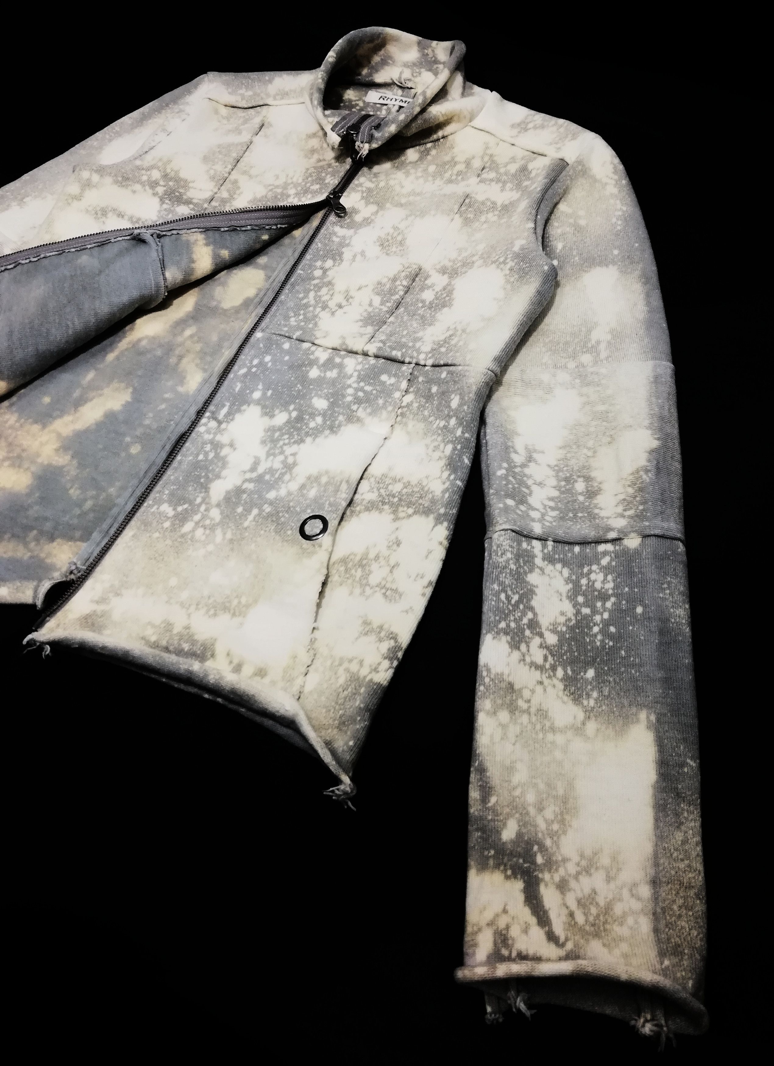 Japanese Brand 🔥Japanese Rhyme Distressed AcidWash Double Zipper Jacket🔥 Size US S / EU 44-46 / 1 - 4 Thumbnail
