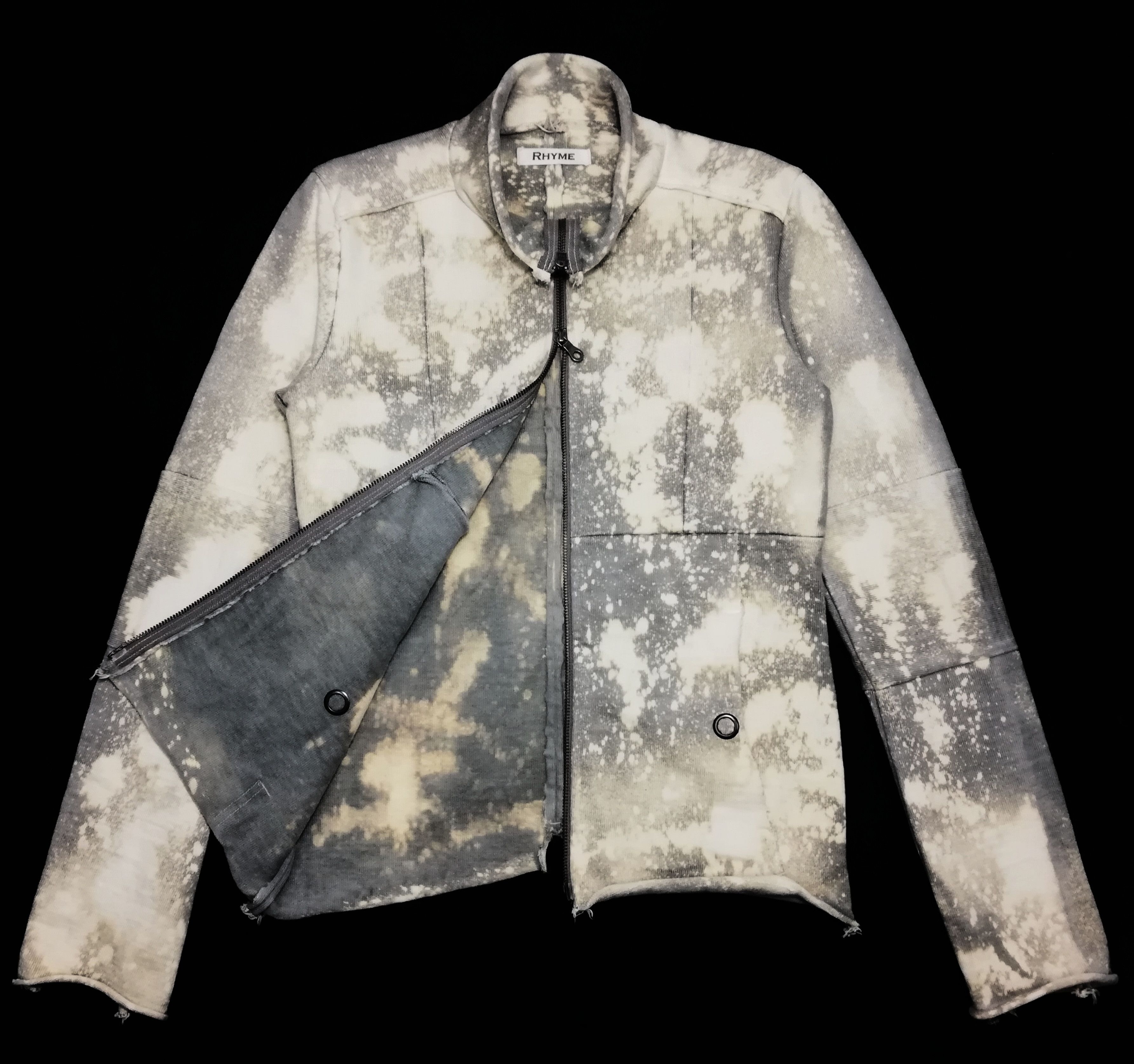 Japanese Brand 🔥Japanese Rhyme Distressed AcidWash Double Zipper Jacket🔥 Size US S / EU 44-46 / 1 - 1 Thumbnail