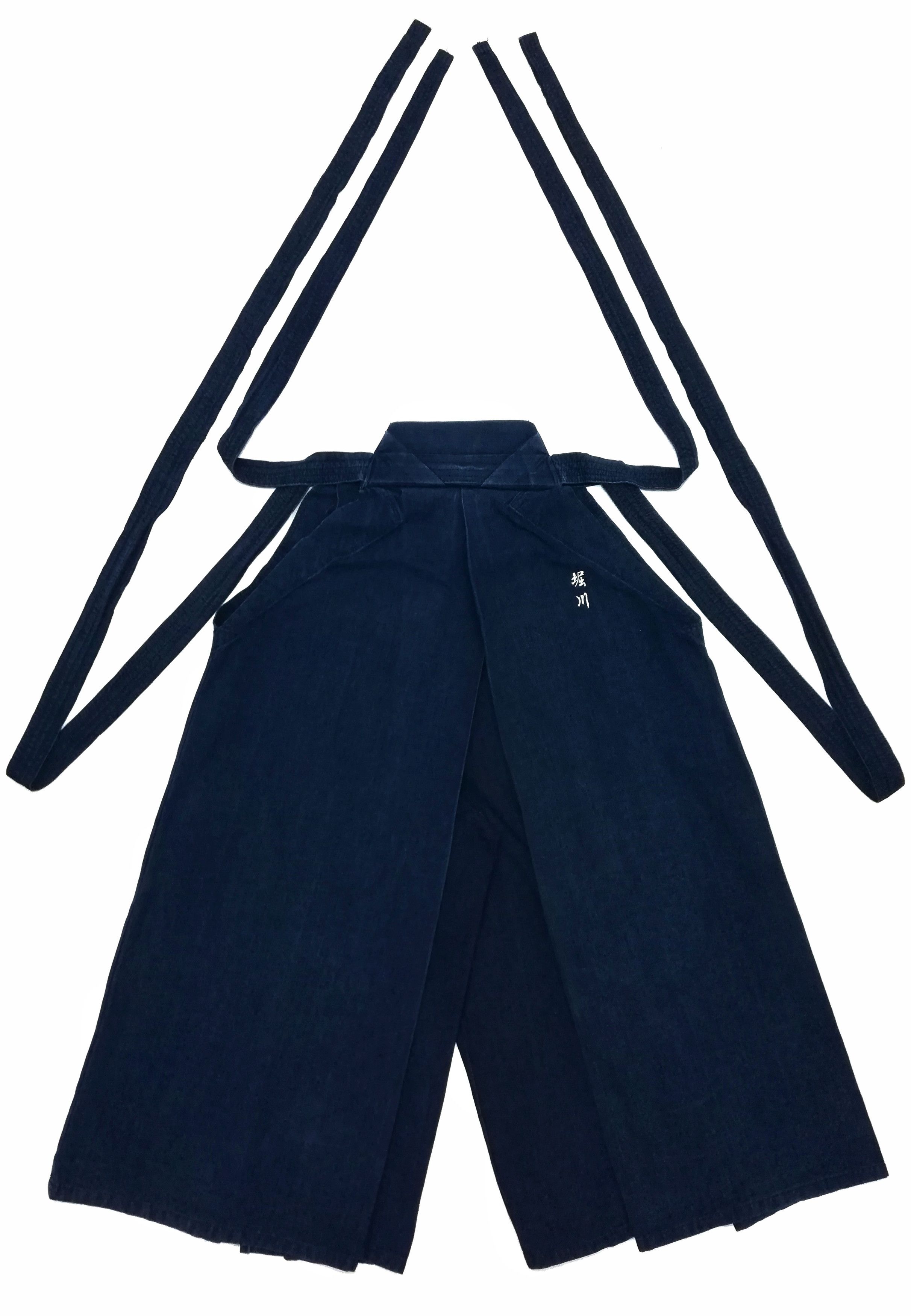 image of Japanese Traditional Kimono Hakama Wide Pants/monpe Pants in Indigo, Men's (Size 33)