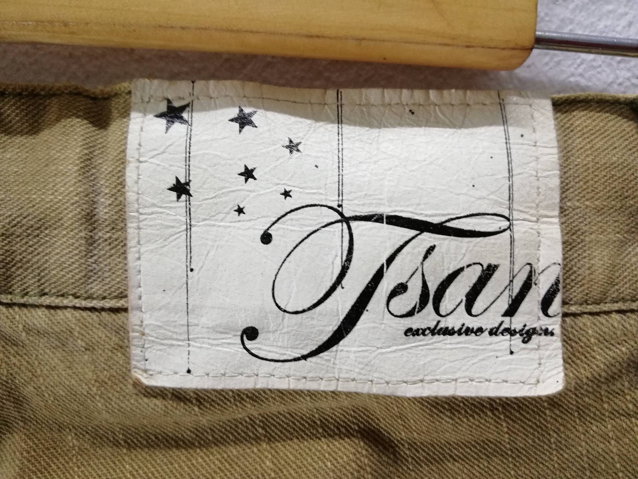 Designer × Japanese Brand 🔥Jsan Beige Distressed Jeans👖 Japanese Designer Cotton🔥 Size US 33 - 5 Thumbnail
