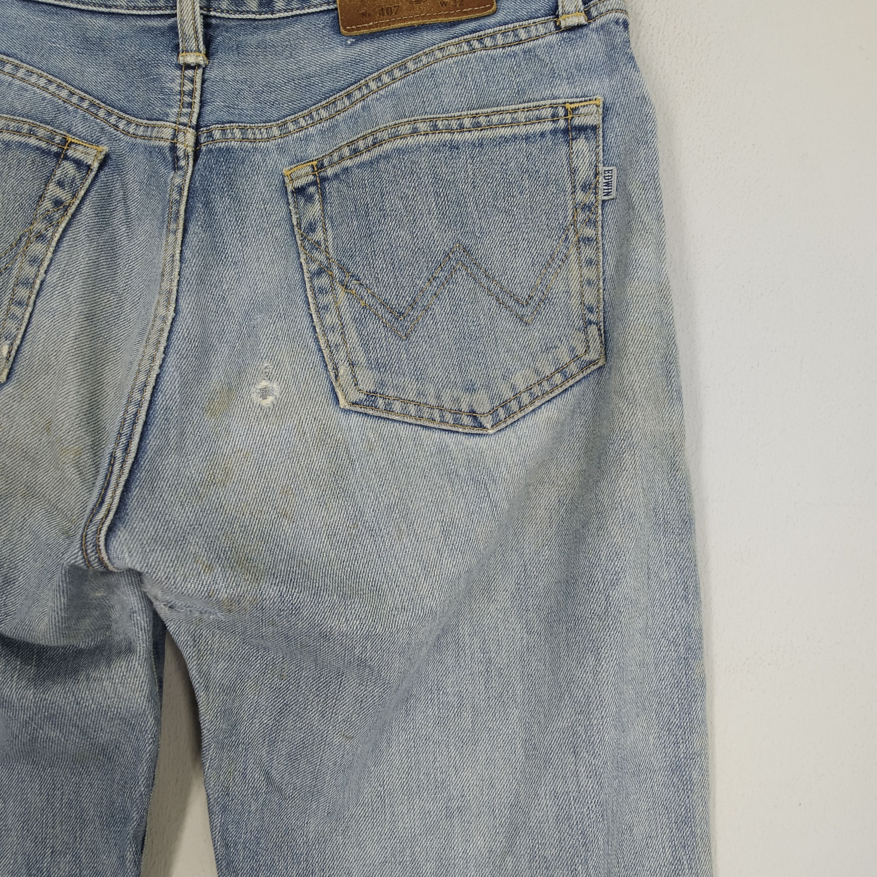 Edwin Vintage 90s Edwin Japan Faded Blue Jeans Edwin Denim Jeans Size US 34 / EU 50 - 10 Thumbnail