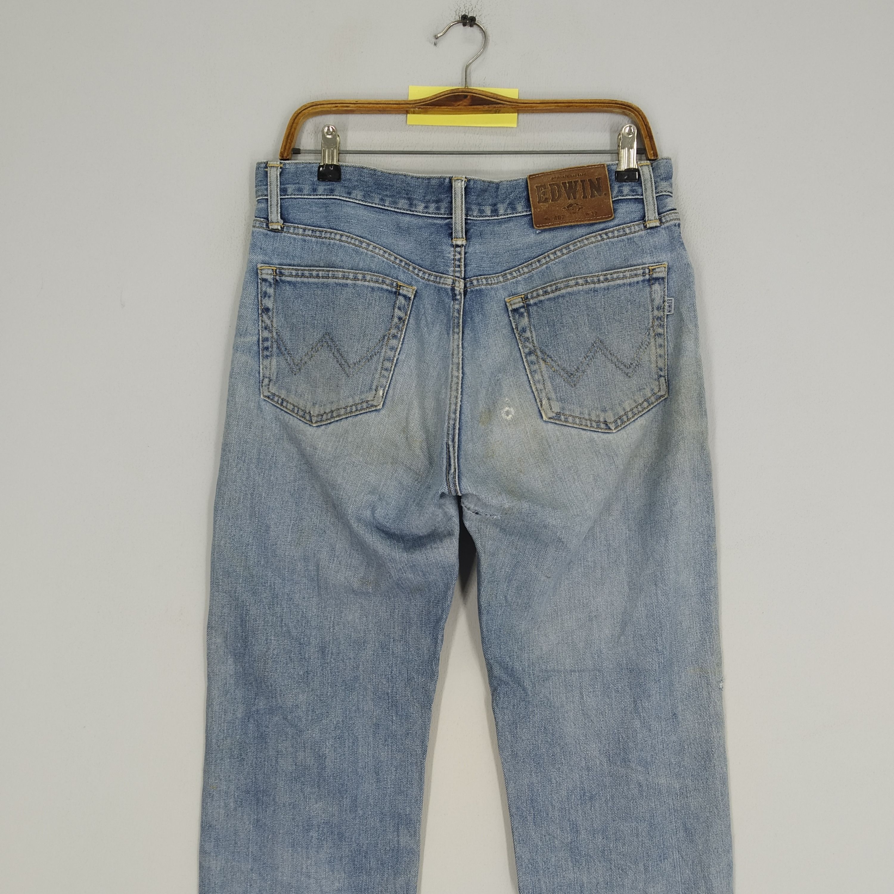 Edwin Vintage 90s Edwin Japan Faded Blue Jeans Edwin Denim Jeans Size US 34 / EU 50 - 4 Thumbnail